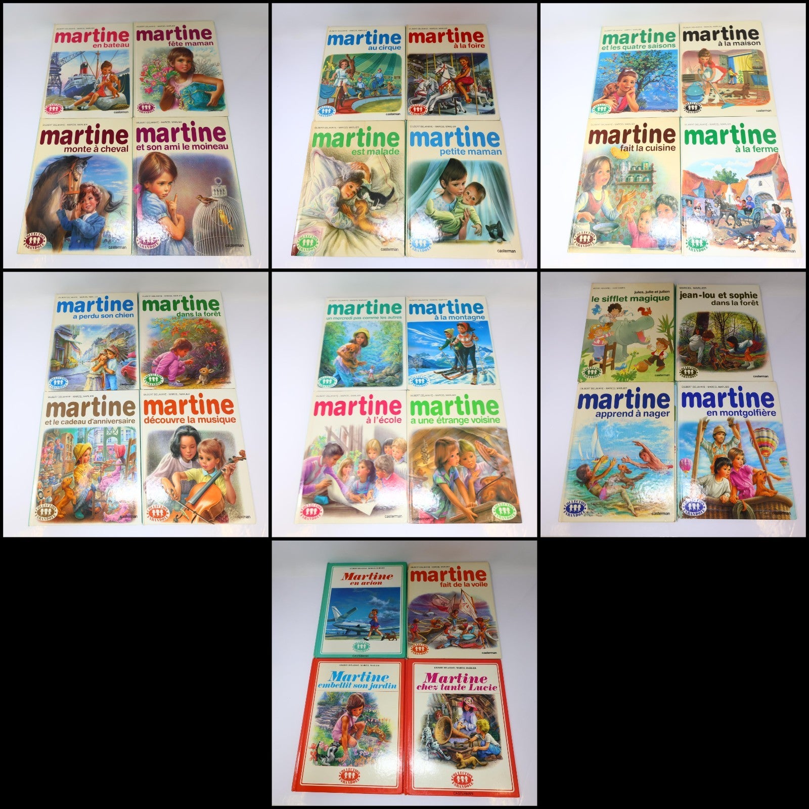 Martine Lot 28 Livres Gilbert Delahaye/Marcel Marlier Casterman Enfants HC Books