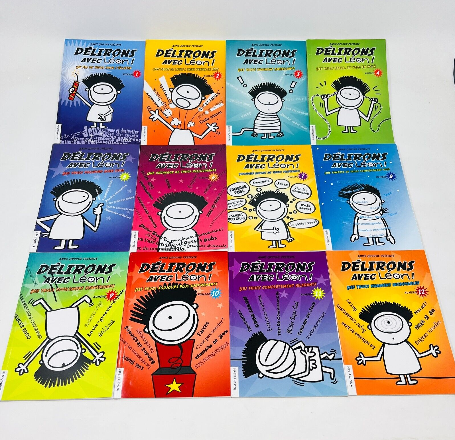 12x Délirons avec Léon Lot de Livres #1-12 de Annie Groovie La Courte Échelle