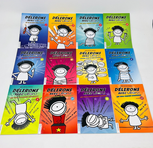 12x Délirons avec Léon Lot de Livres #1-12 de Annie Groovie La Courte Échelle
