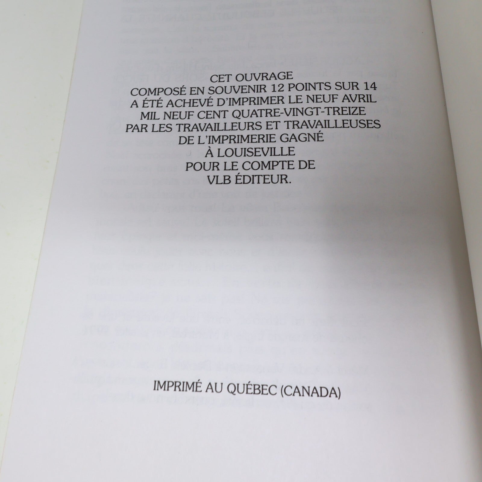 1993 Pas d'Admission Sans Histoire Plume Latraverse Vlb Littérature Québécoise