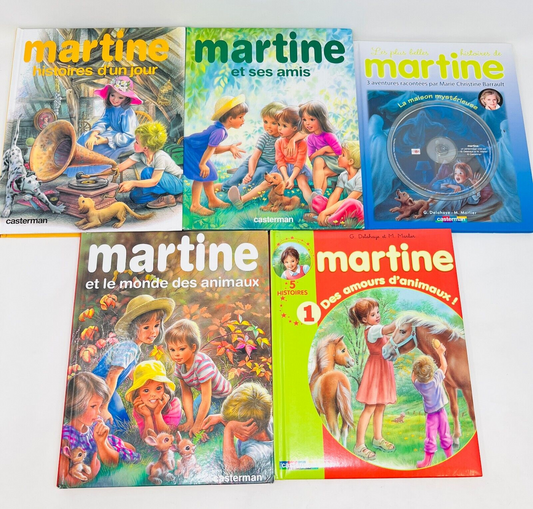 5x Martine Lot d'Omnibus Casterman 32 Histoires au Total Delahaye/Marcel Marlier