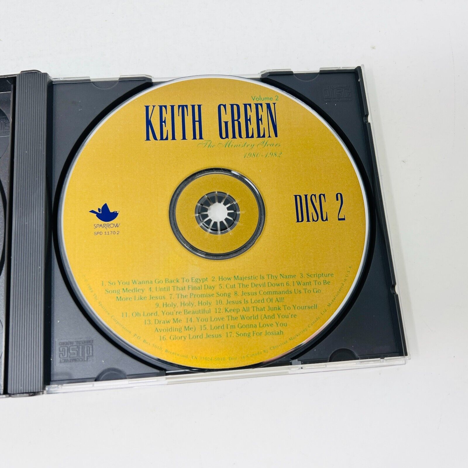 1988 Keith Green The Ministry Years Volume 2 1980-1982 Music 2 CD Tested Sparrow