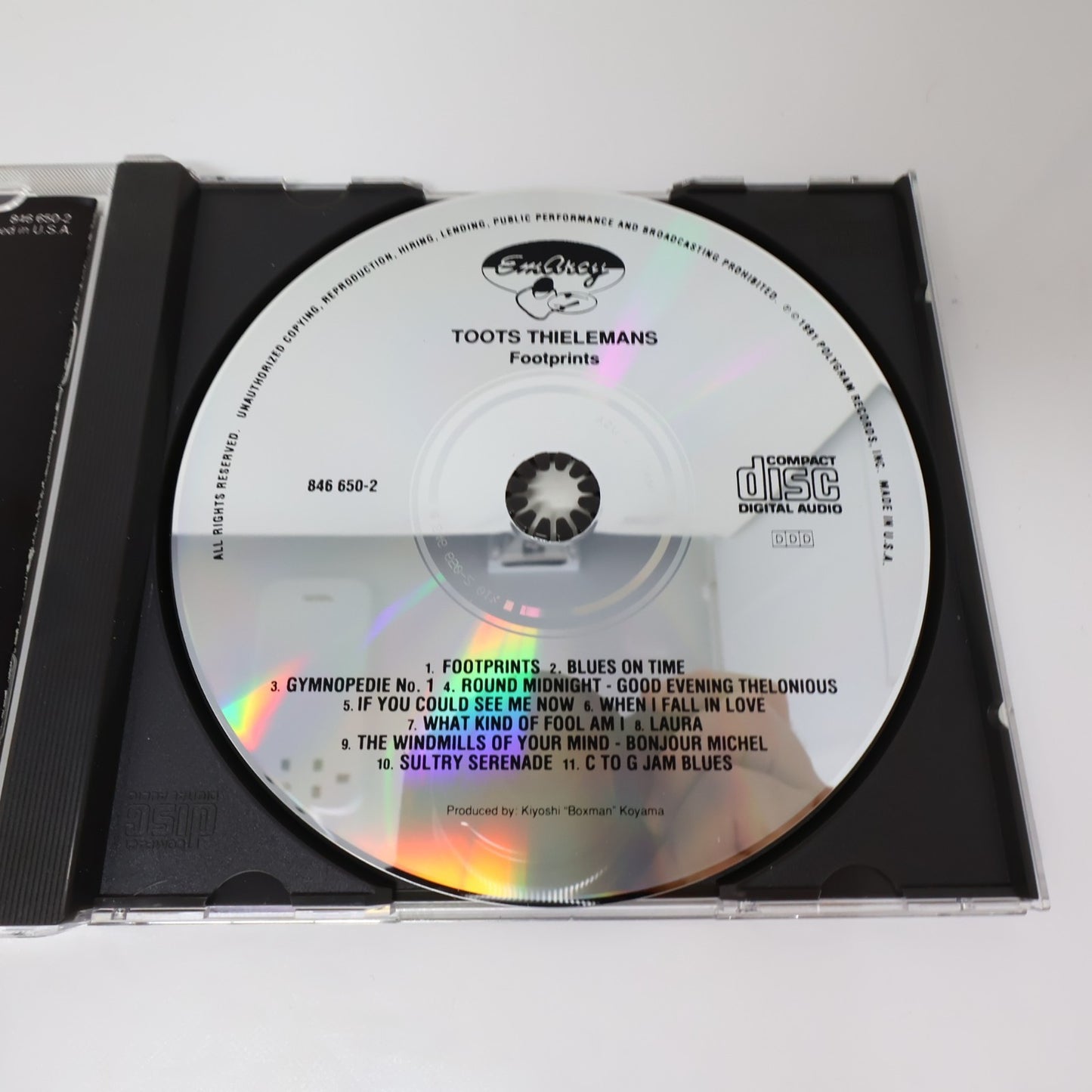 Toots Thielemans 3 CD Lot Chez Toots/Footprints/For My Lady Jazz 1990s