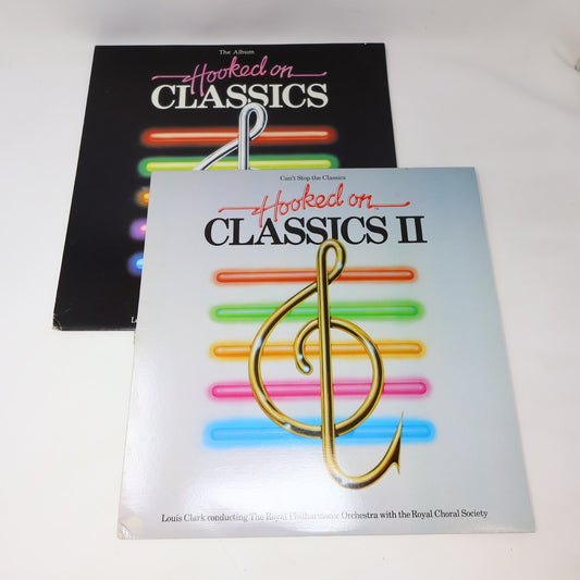 Hooked on Classics 1-2 Lot Louis Clark Royal Philharmonic Orchestra Record Vinyl