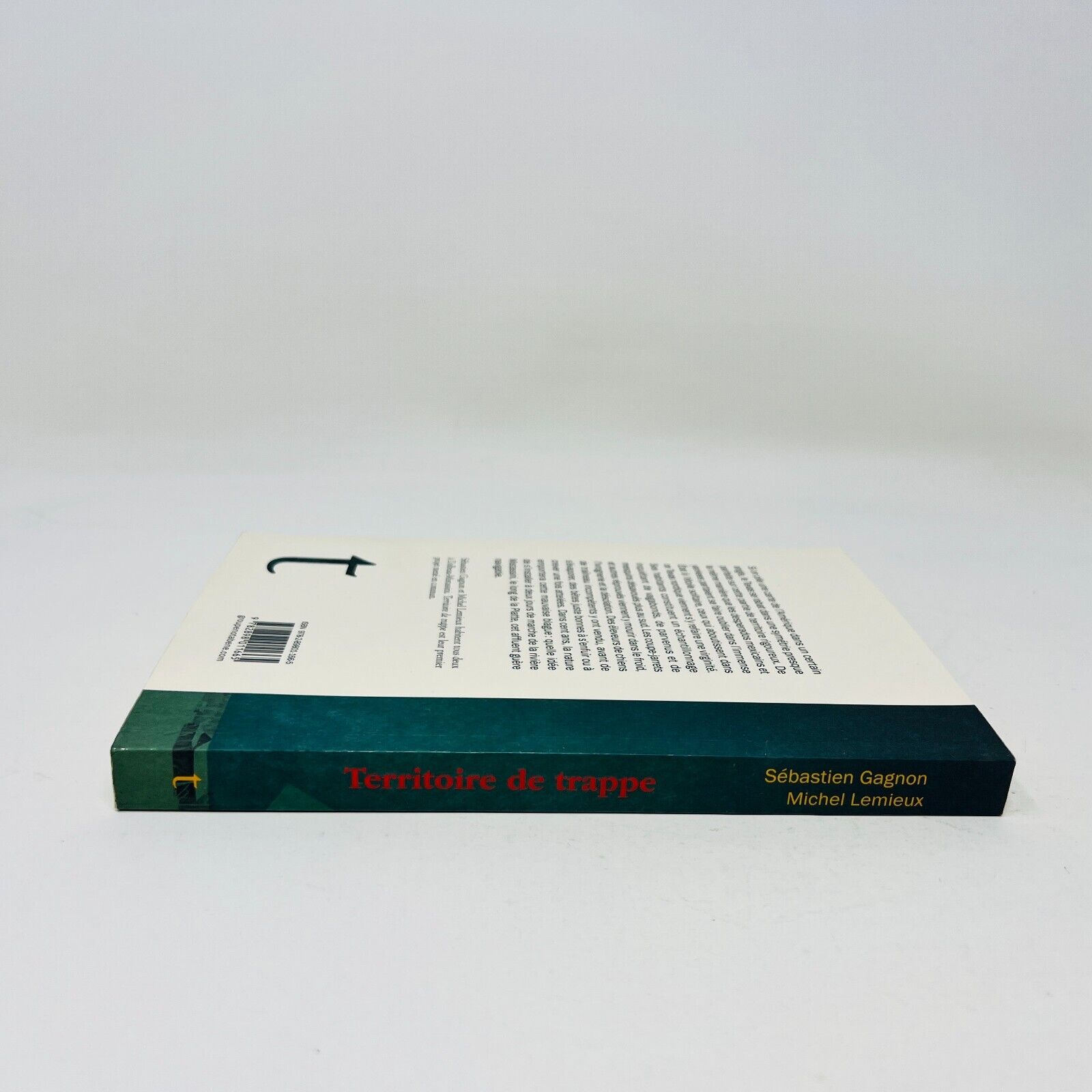 2022 Territoire de Trappe Gagnon/Lemieux Roman Fiction Français Livre Triptyque