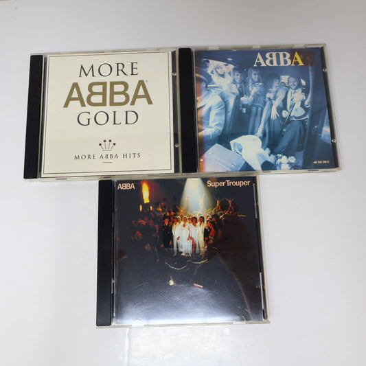 ABBA 3 CD Lot Super Trooper/More Gold/Eponymous Honey Honey/Mamma Mia/SOS
