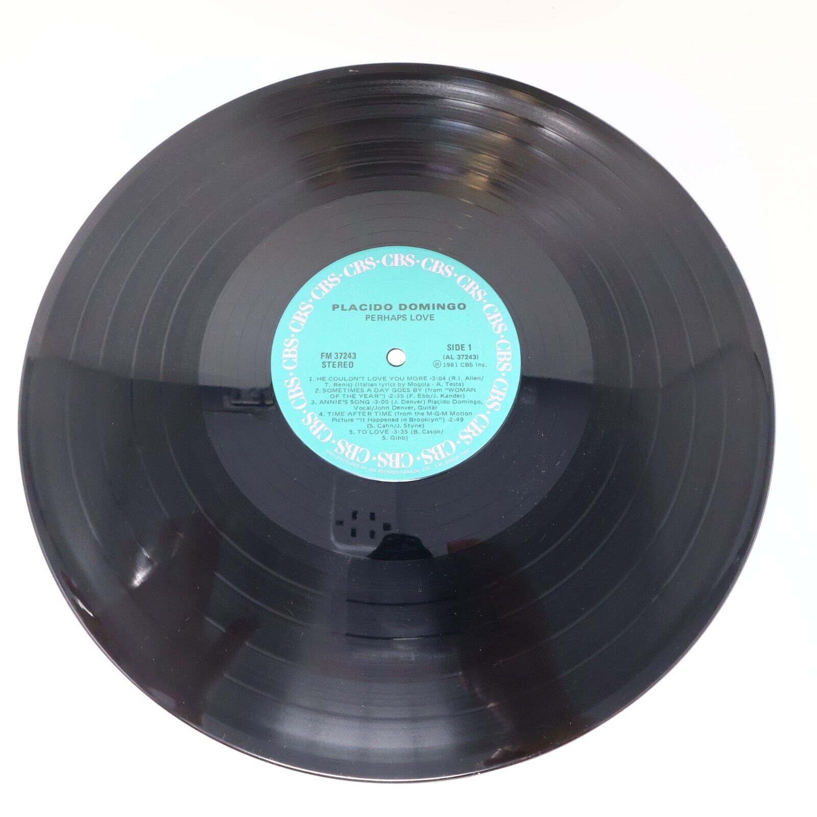 Placido Domingo Perhaps Love + My Life For A Song Lot of 2 LP Records 1980s