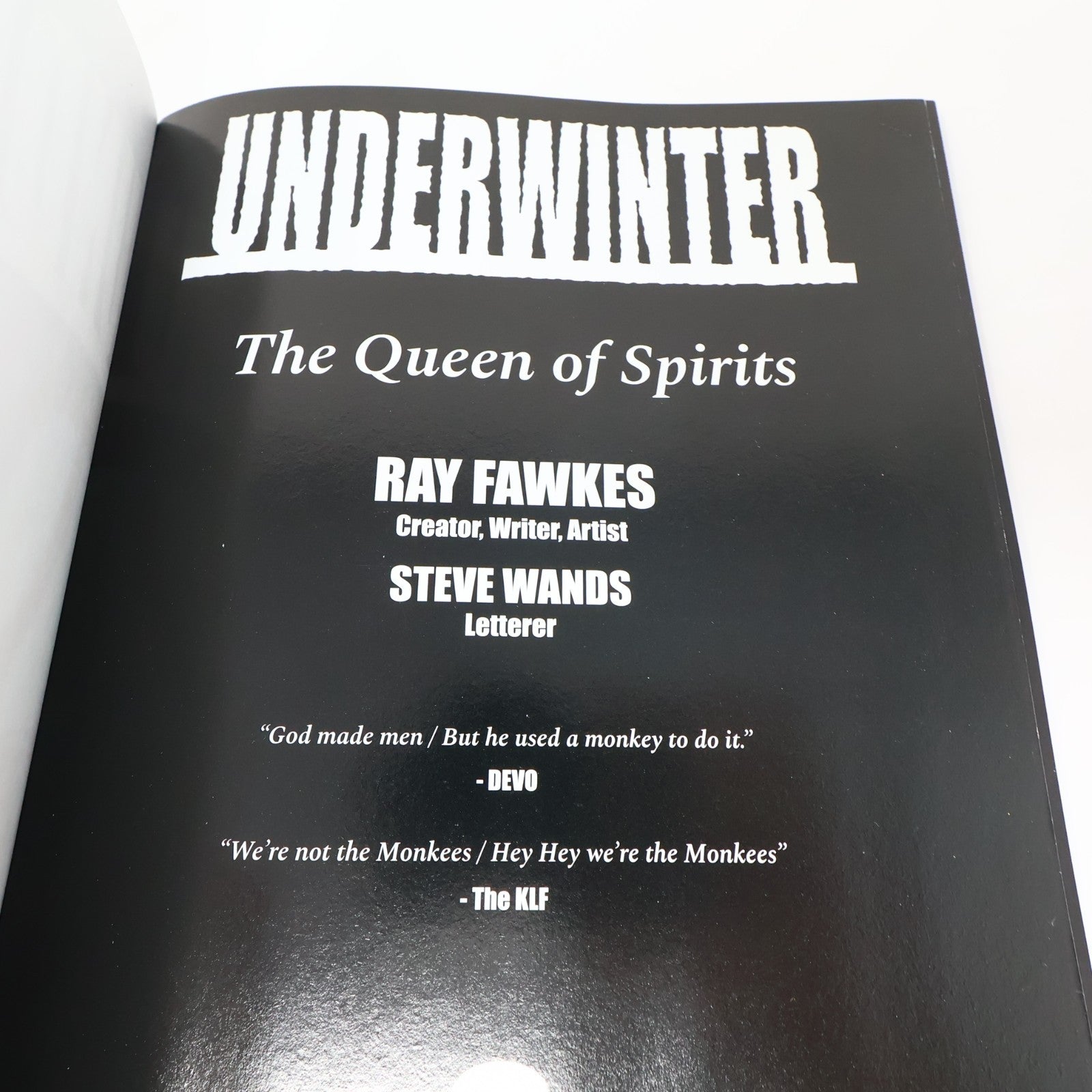 The Queen of Spirits Ray Fawkes Underwinter Image 2018 PB Comics Horror Fantasy
