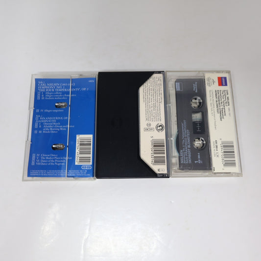 Carl Nielsen 3 Cassettes Lot Symphonies #1-3 Esa-Pekka Salonen/Herbert Blomstedt