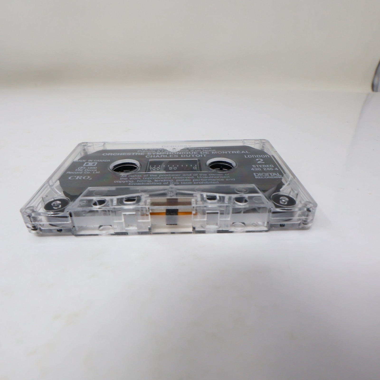Debussy 2 Cassettes Lot Charles Dutoit/Montréal OSM La Mer/Jeux/Images/Nocturnes