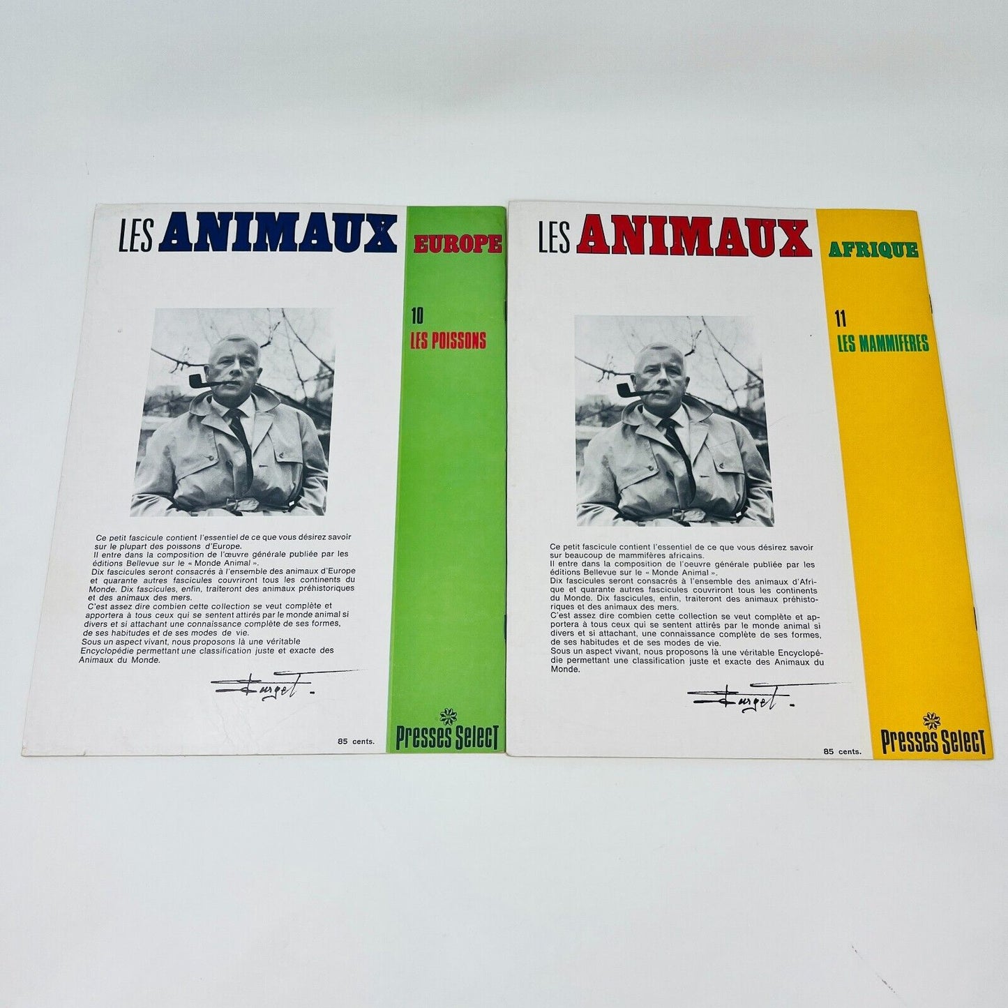 12x Les Animaux Vus par Claude Darget Presses Select Français 1960s Lot Livres