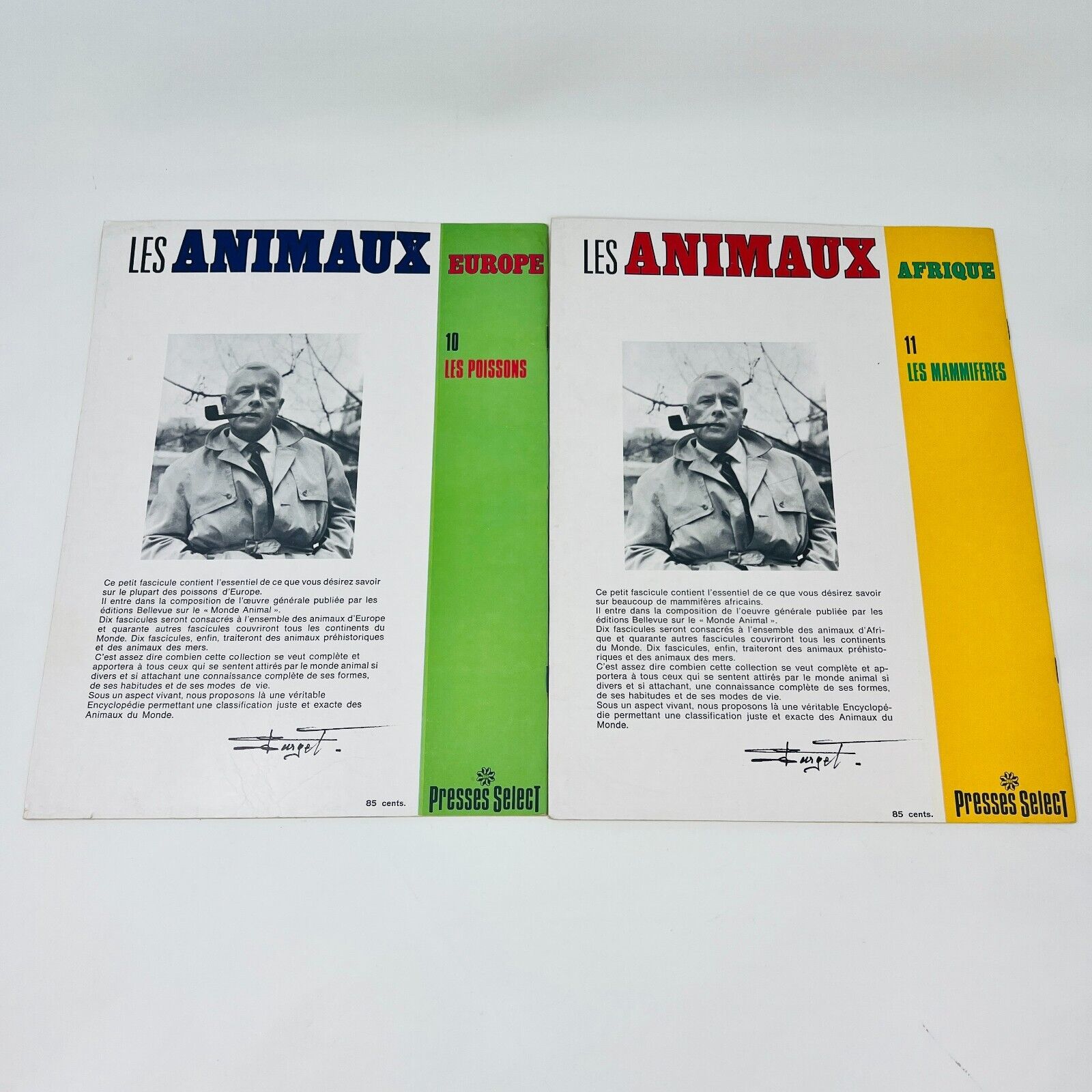 12x Les Animaux Vus par Claude Darget Presses Select Français 1960s Lot Livres