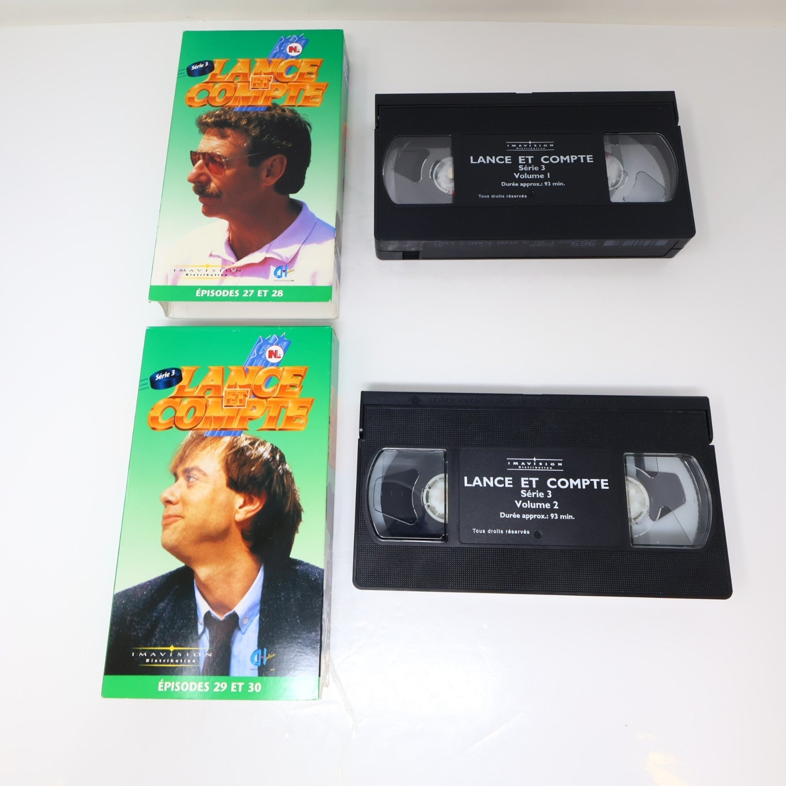 Lance et Compte Lot 15 VHS Série 1-2-3 Pierre Lambert Hockey National Messier