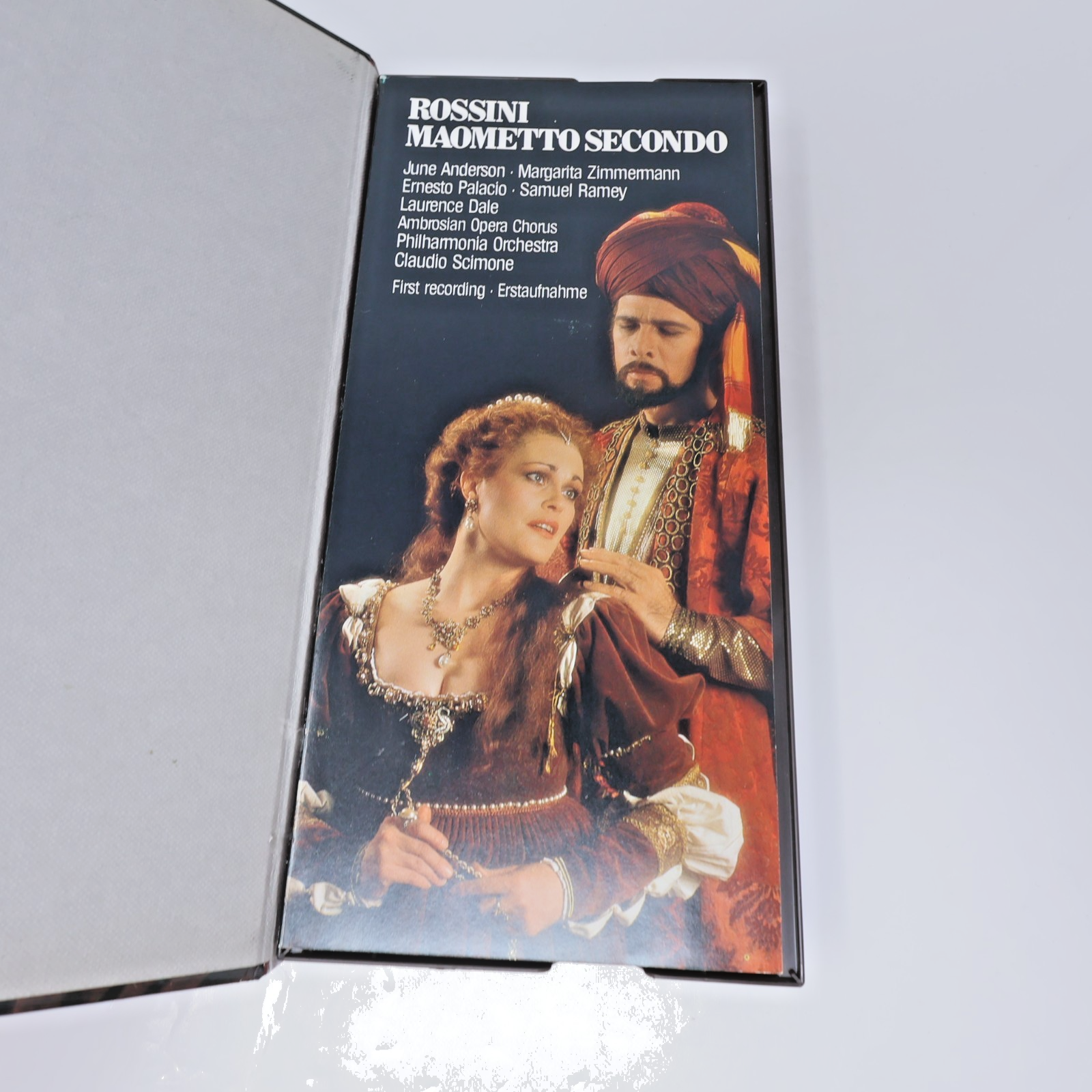 Rossini Maometto Secondo Cassette Box Claudio Scimone/Philharmonia/June Anderson