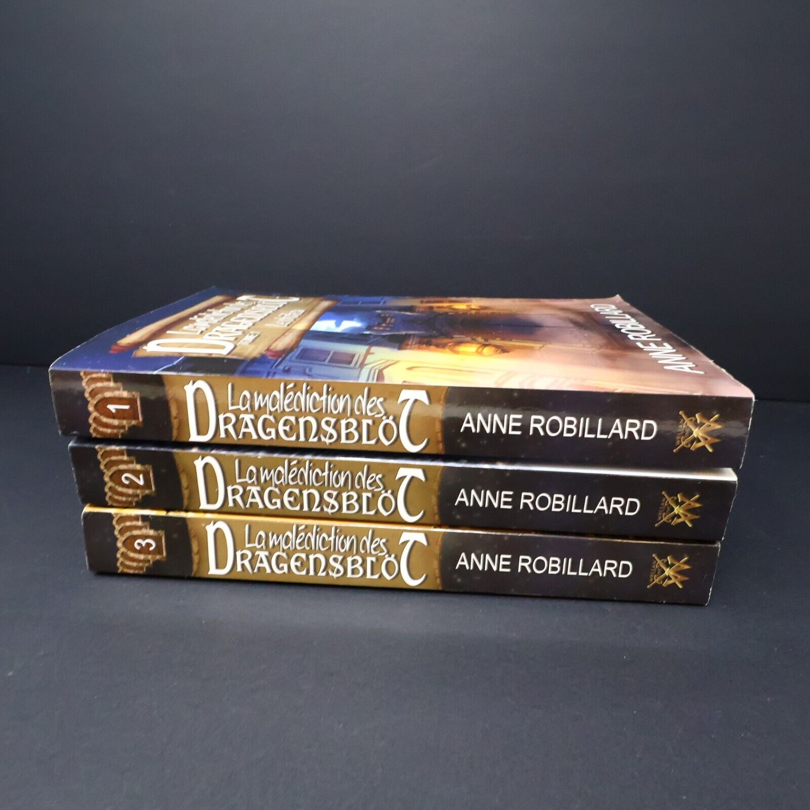 Lot 3 Livres La Malédiction des Dragensblöt #1-3 Anne Robillard Horreur French