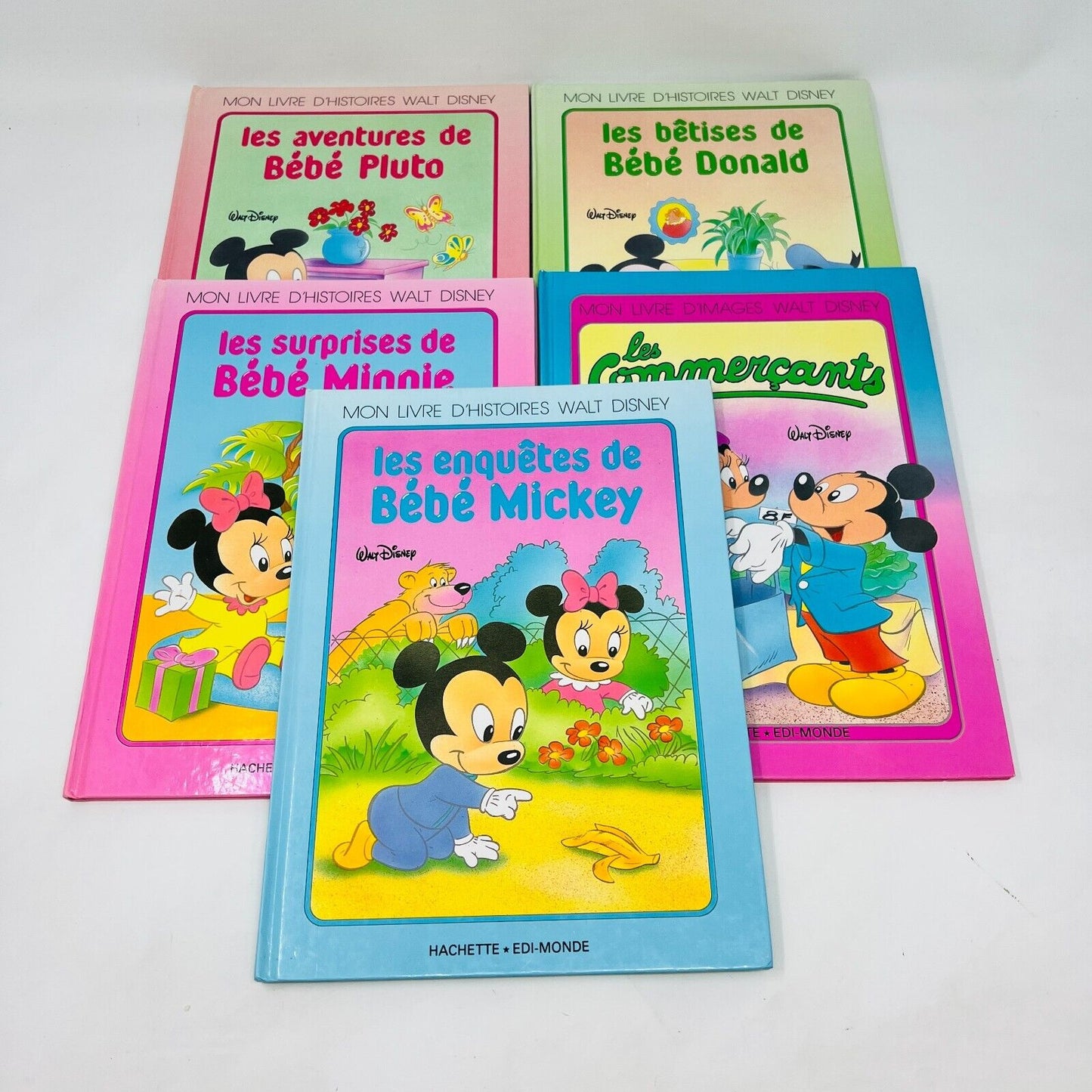 Lot de 5 Mon Livre d'Histoires/D'Images Walt Disney Enfants Français/French 1986