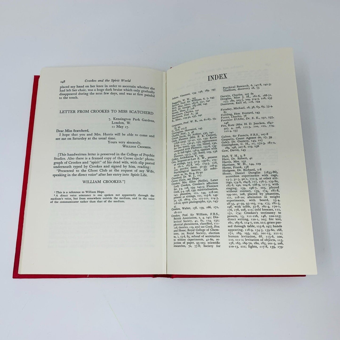 1972 William Crookes and the Spirit World Psychical Research Hardcover Medhurst