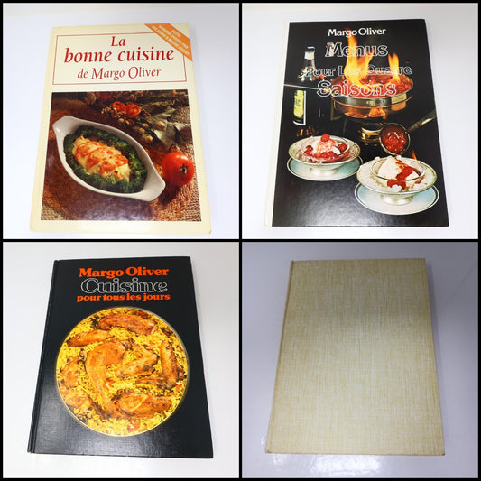 Margo Oliver Lot 4 Livres La Bonne Cuisine/Cuisine de Choix Recettes HC Français