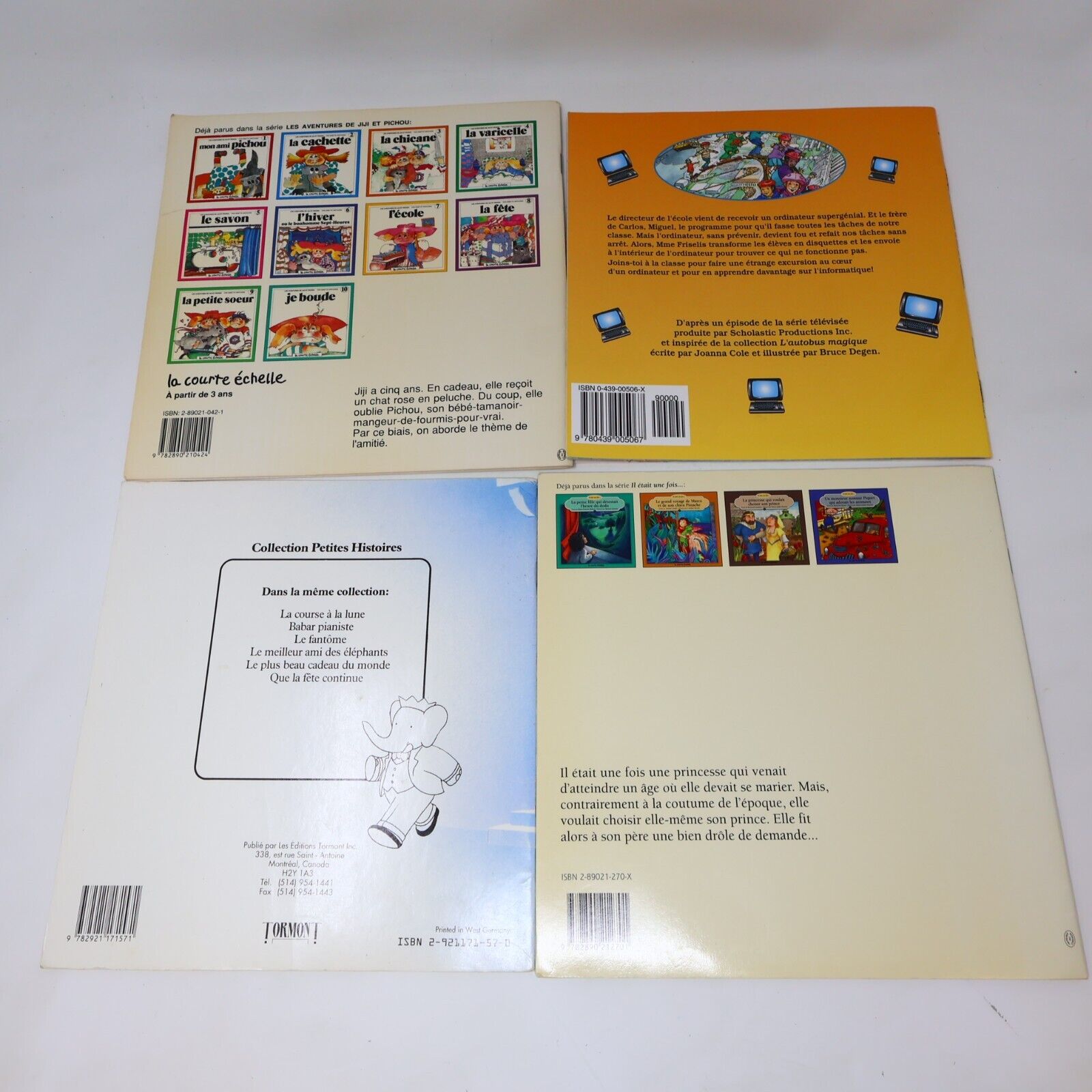 Lot 10 Livres Enfants Vintage Goldorak Belle et Sébastien Richard Scarry French
