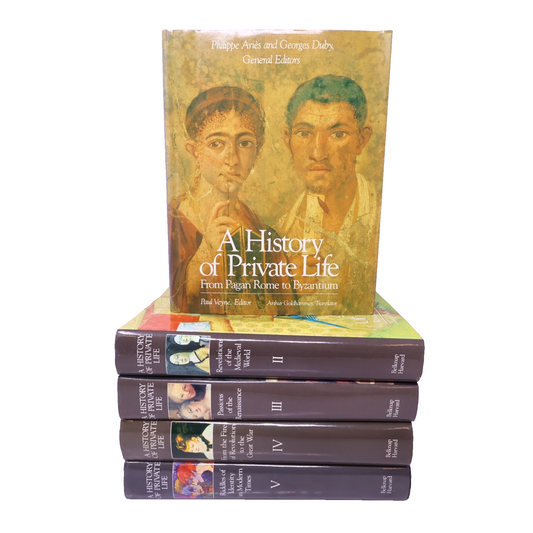 A History of Private Life #1-5 Complete Set 5 Books Lot HC Belknap Harvard