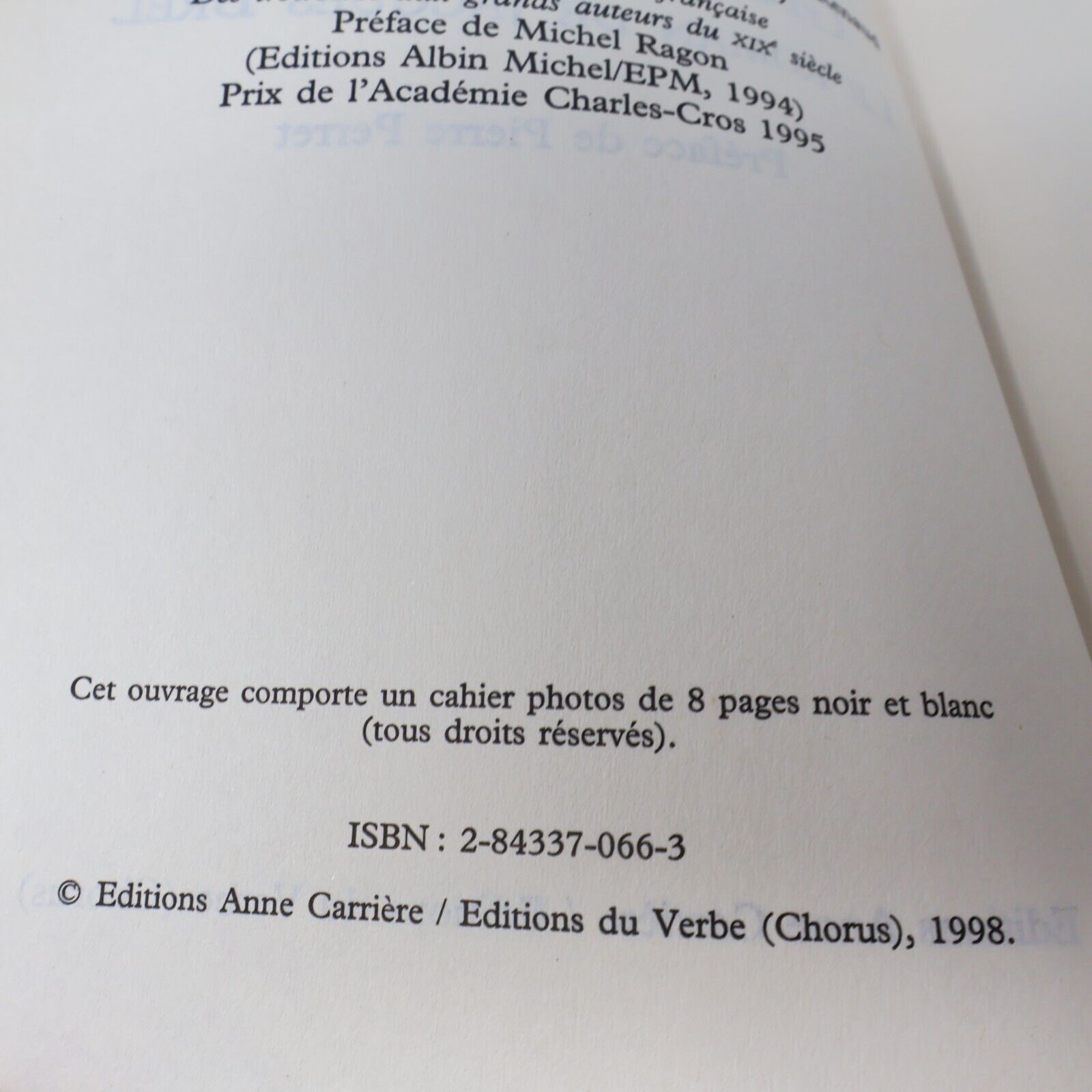 1998 Grand Jacques le Roman de Jacques Brel Marc Robine Biographie Chanteur 90s