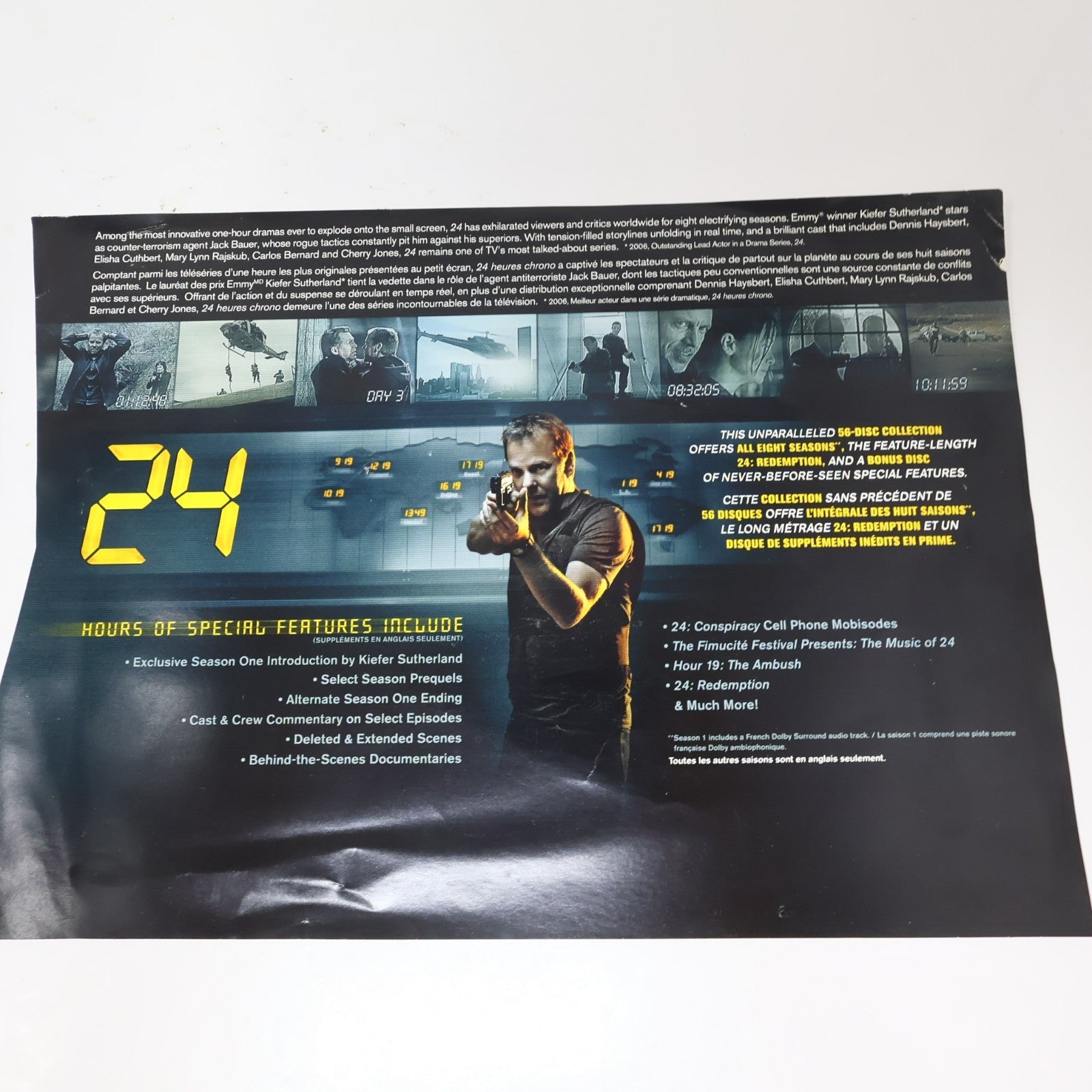 24 The Complete Series DVD Season 1-8 + Redemption + Bonus NTSC 56-Disc English