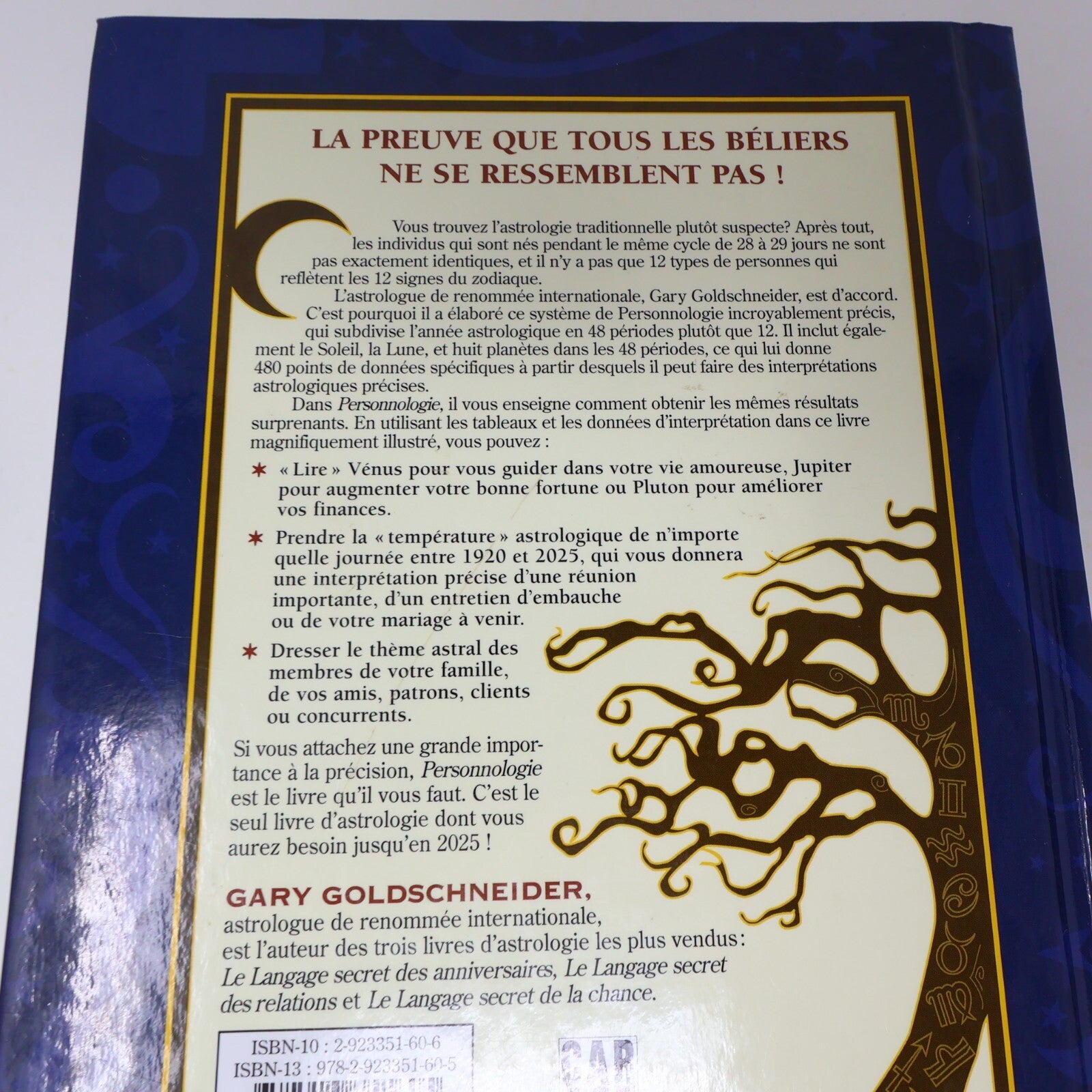 2006 Personnologie Gary Goldschneider Prédire l'Avenir Ésotérisme Divination HC