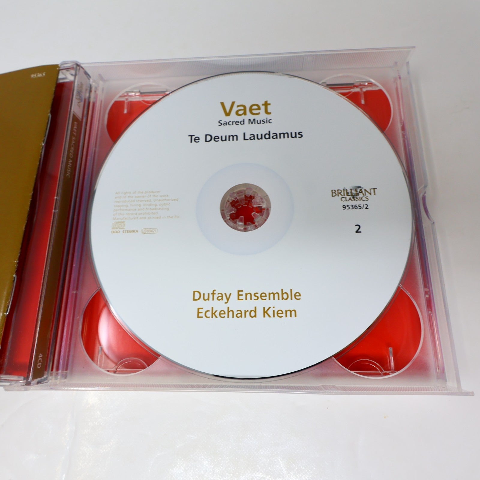 Sacred Music CD Jacobus Vaet/Dufay Ensemble Brilliant Classics 2016 Classical