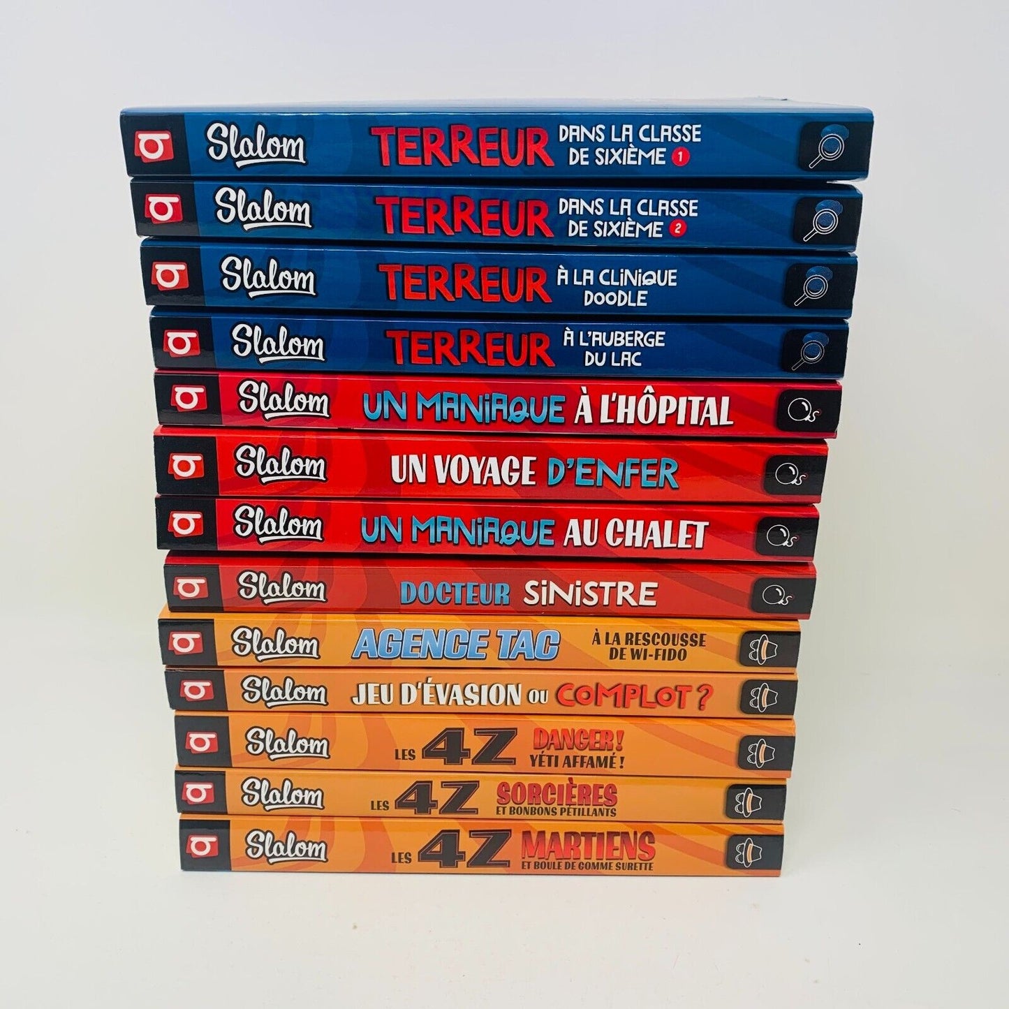 Lot de 13 Livres Slalom Policier/Enquête/Suspense/4Z Enfants 9-12 ans Français