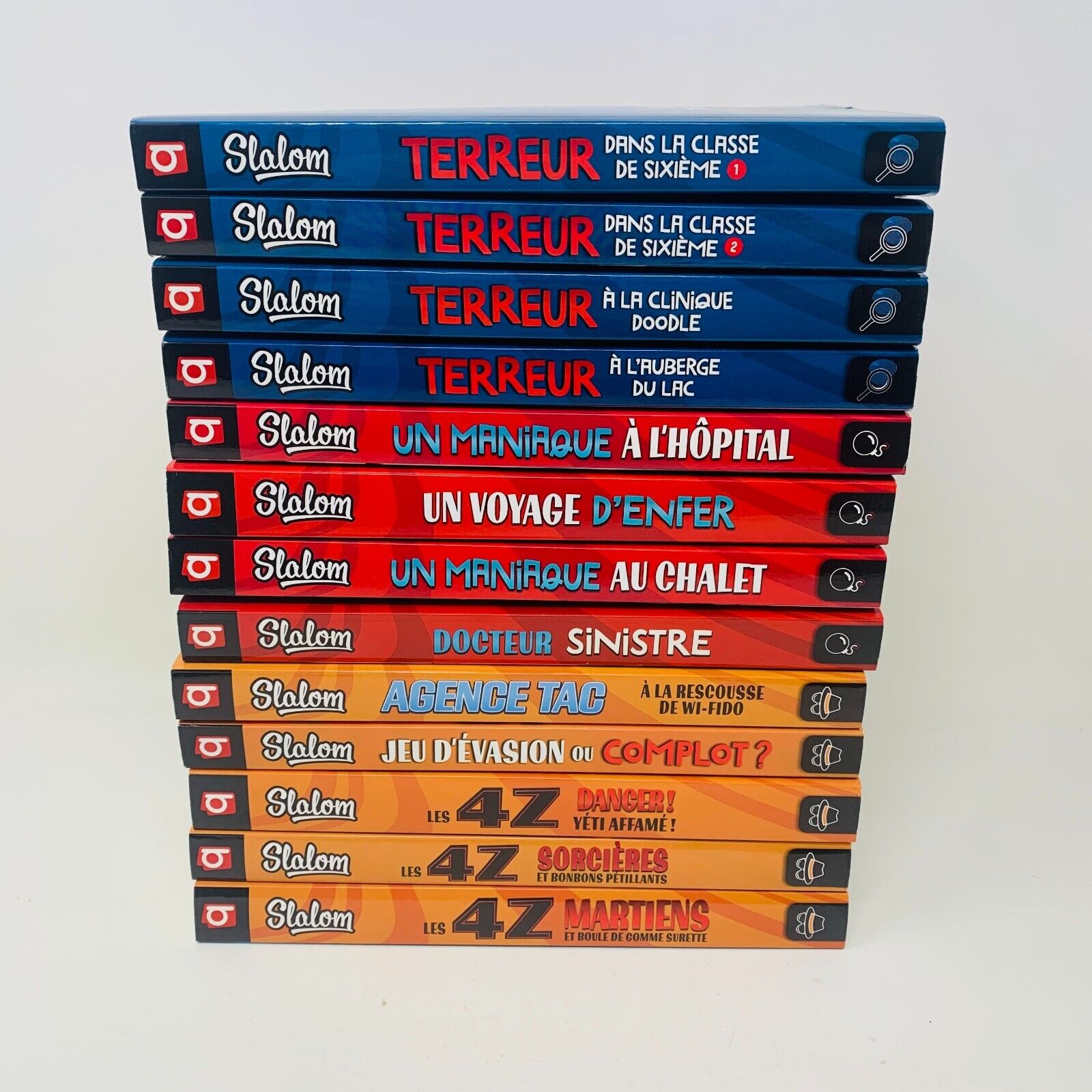 Lot de 13 Livres Slalom Policier/Enquête/Suspense/4Z Enfants 9-12 ans Français