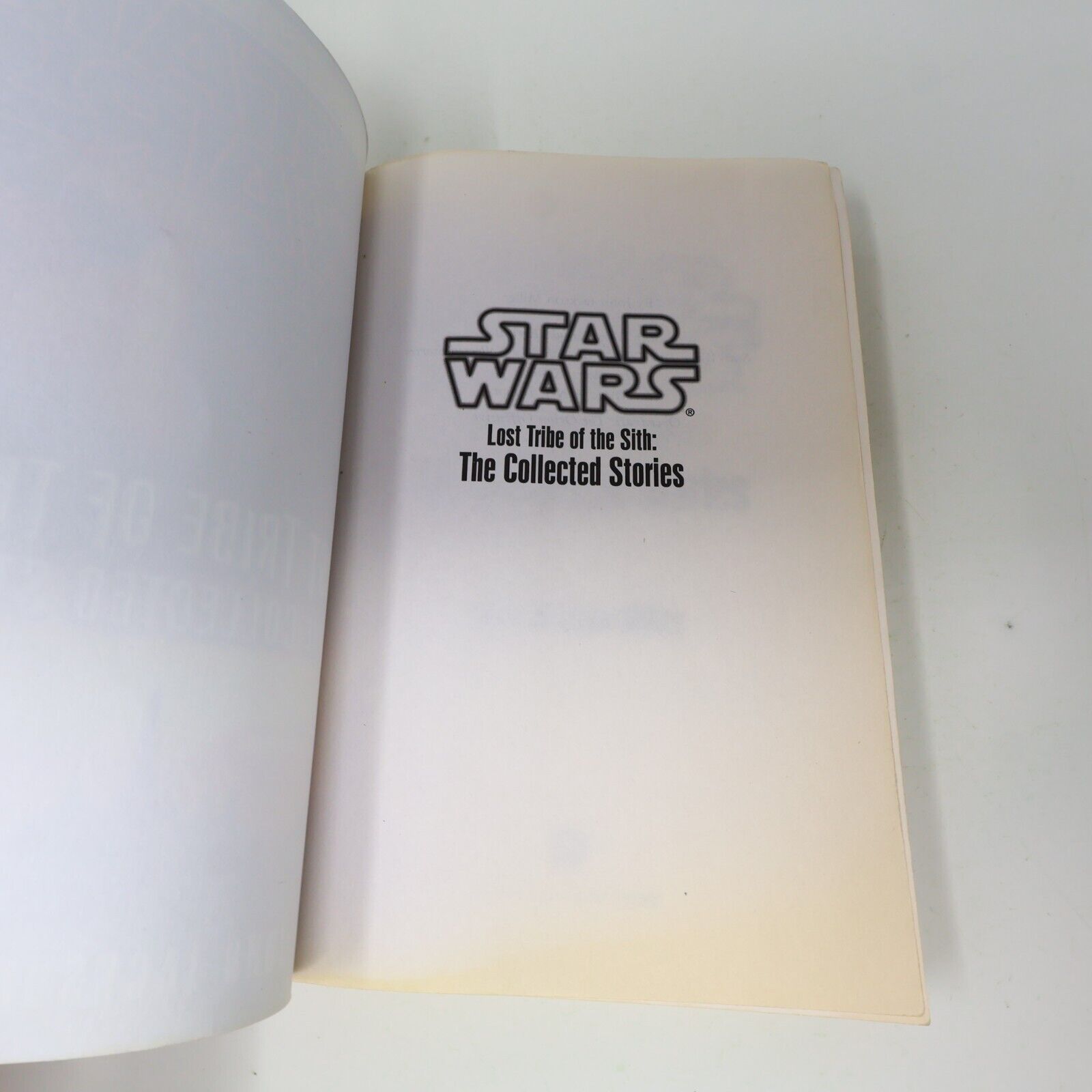 Star Wars Legends Lost Tribe of the Sith the Collected Stories 2012 Del Rey Book