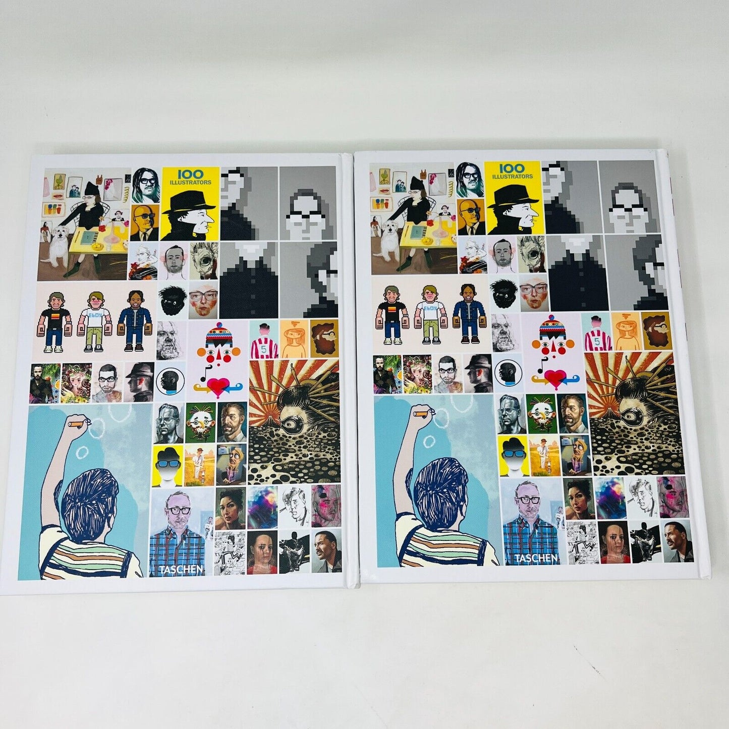 100 Illustrators #1-2 Taschen 2014 Hardcover Set Lot of Books Art Illustrations