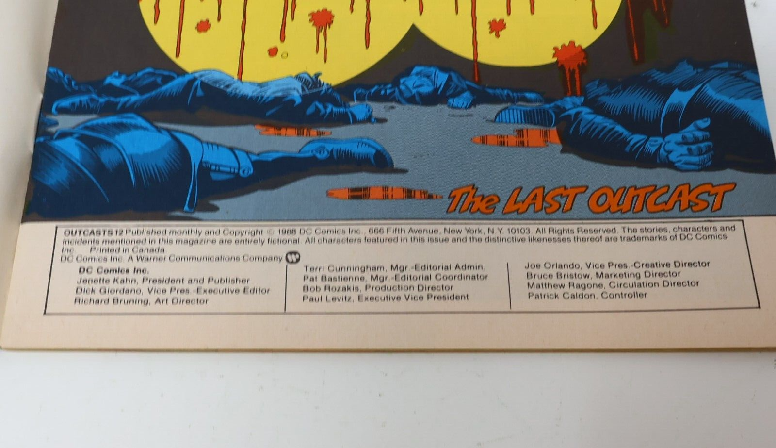 Lot 4 Comics Outcasts #9-12 Wagner/Grant/Kennedy/Montano DC 1988 80s