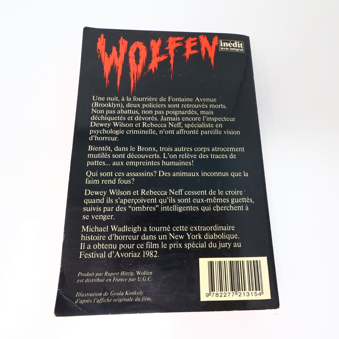 Wolfen Dieu ou Diable Whitley Strieber J'ai Lu 1982 Horreur Thriller Fantaisie
