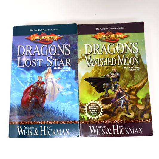 The War of Souls #2-3 Dragonlance Lot Dragons of a Lost Star Weis/Hickman PB WOC