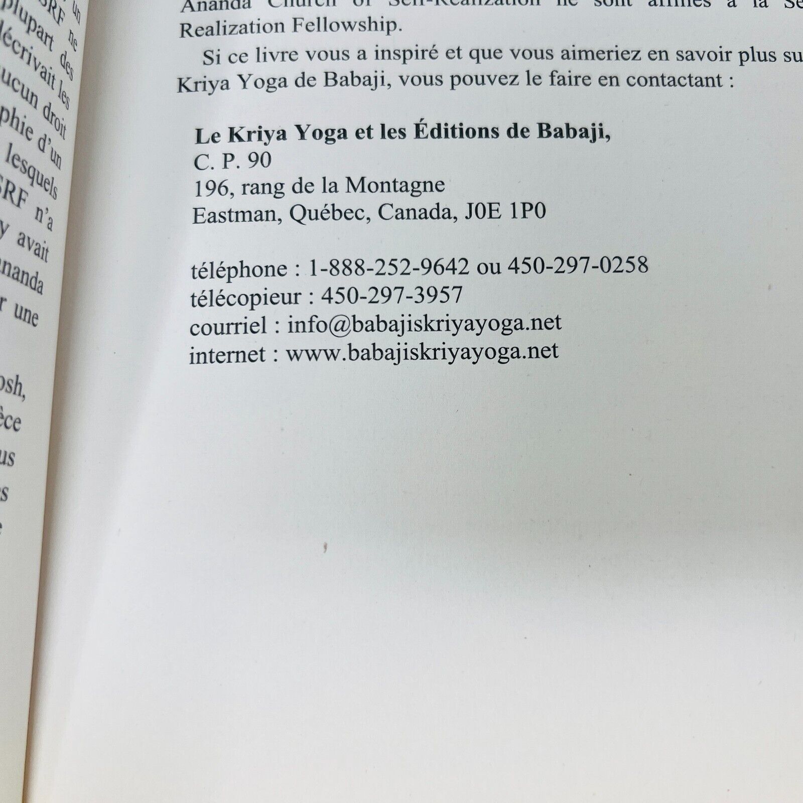 2014 Autobiographie d'un Yogi Paramhansa Yogananda Éditions Kriya Yoga de Babaji