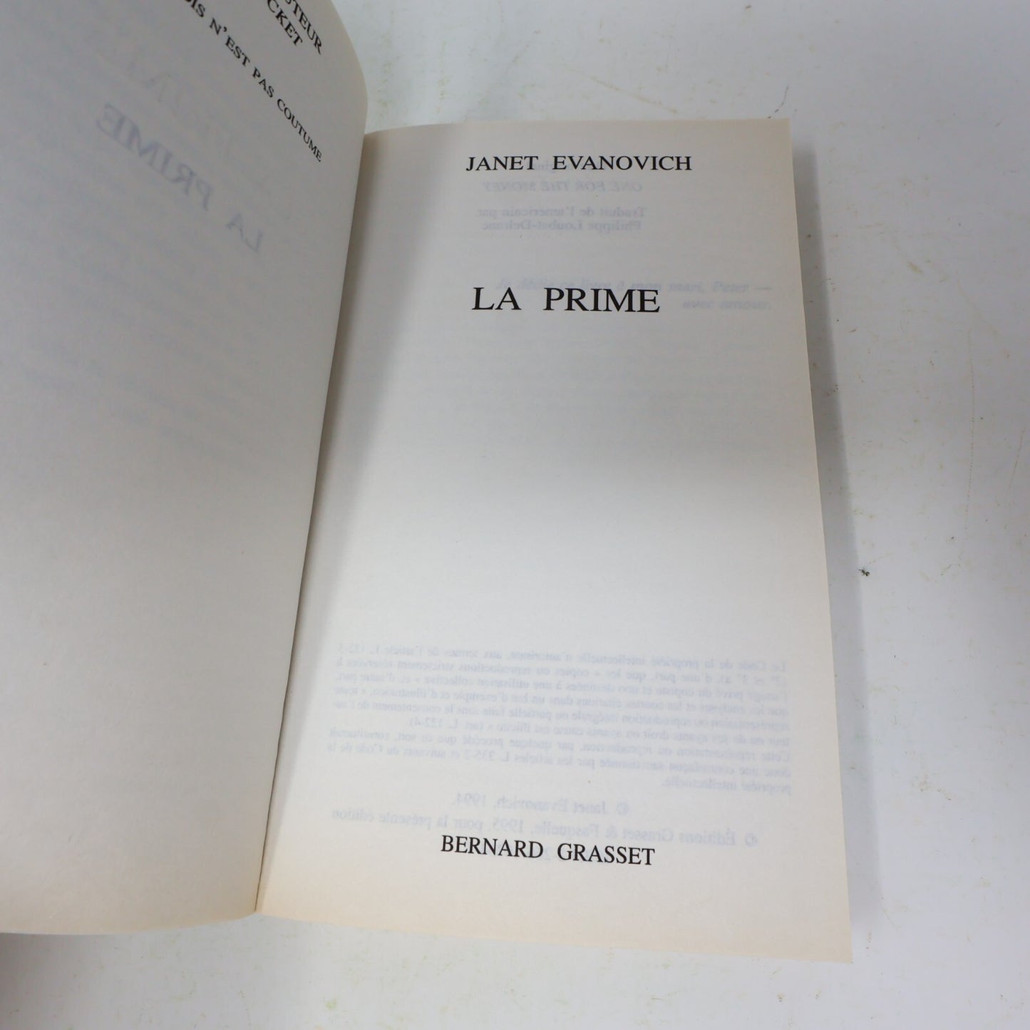 Janet Evanovich Lot 4 Livres Quatre ou Double/La Prime Français French Pocket PB
