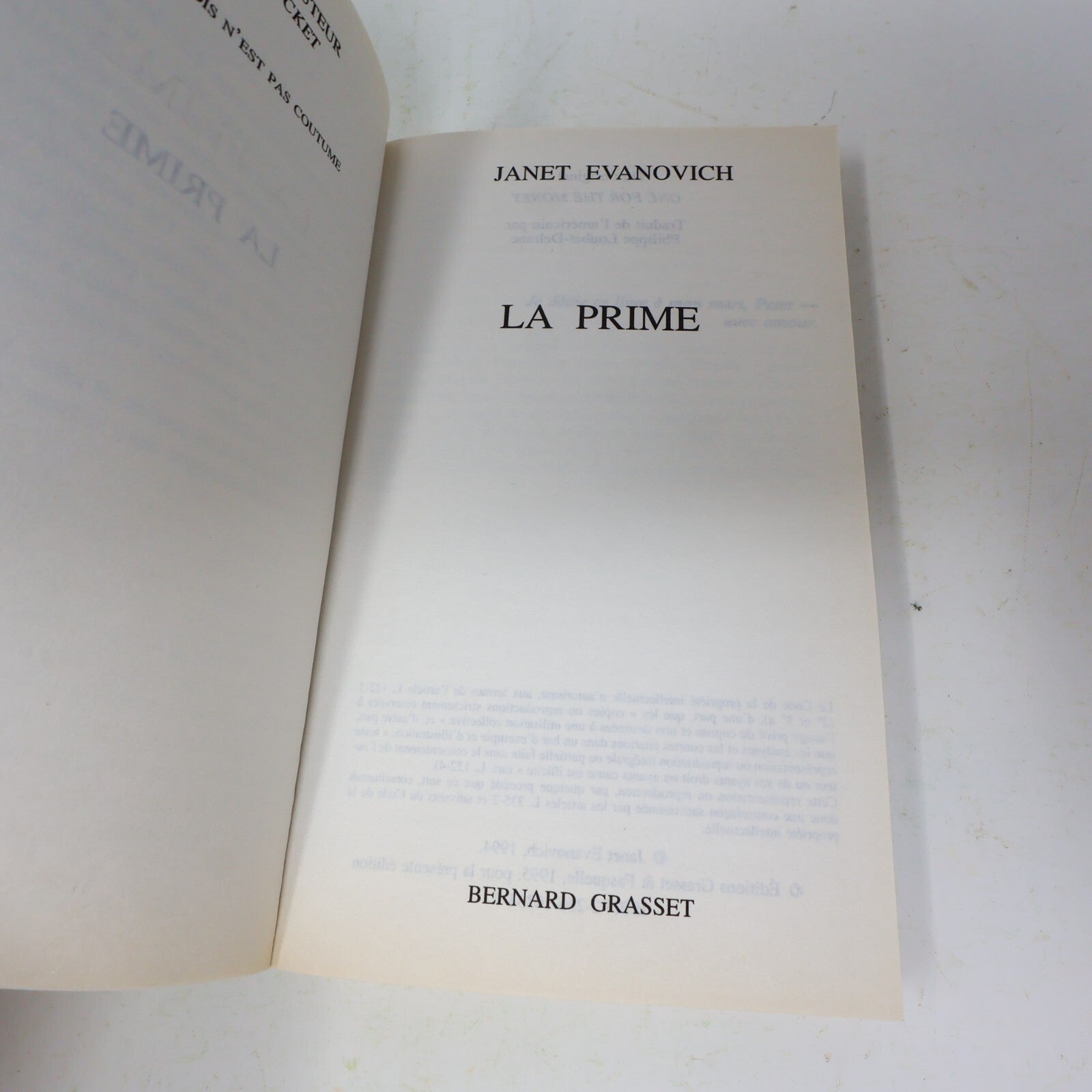 Janet Evanovich Lot 4 Livres Quatre ou Double/La Prime Français French Pocket PB