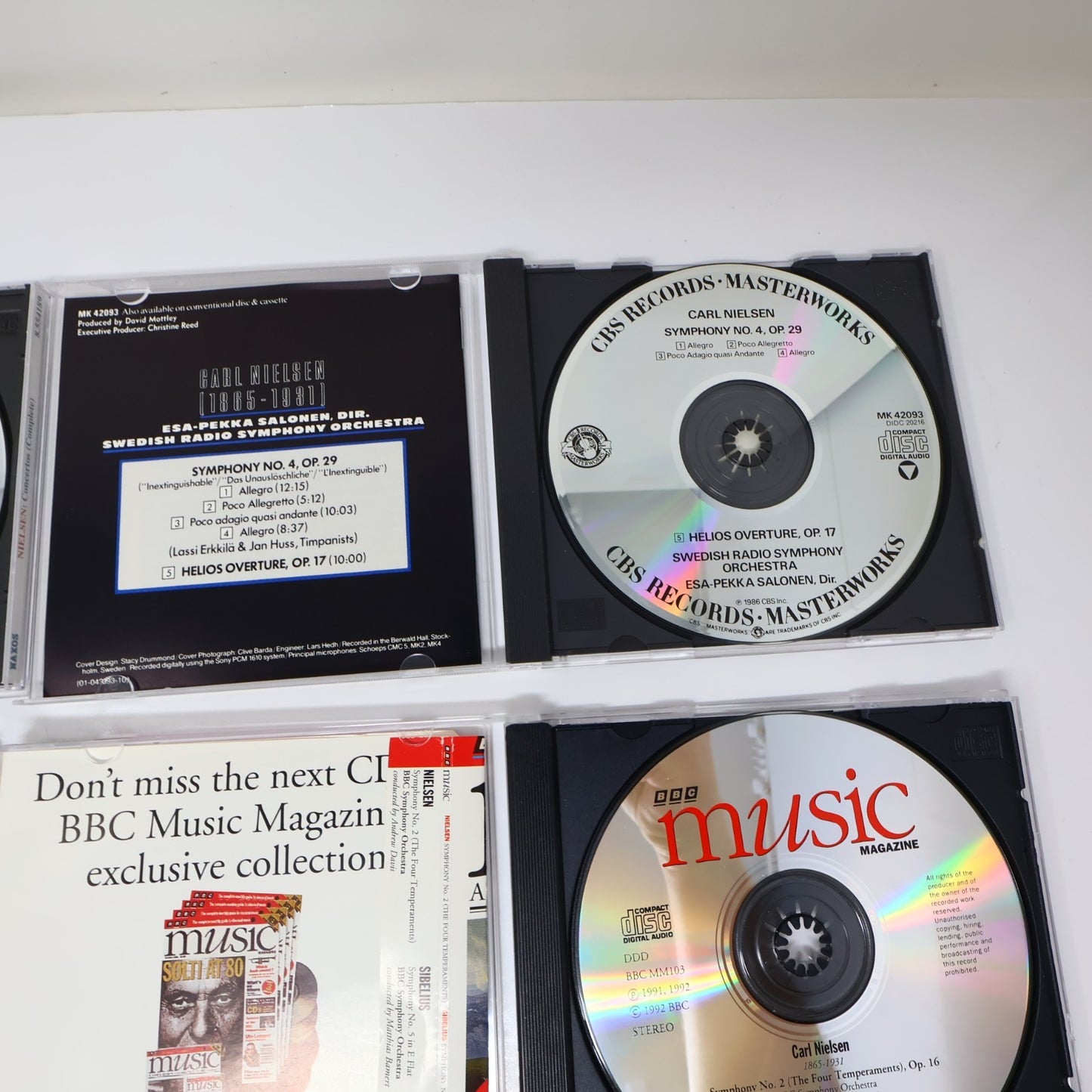 Carl Nielsen 8 CD Lot Symphony 2-3-4-5/Concertos Salonen/Chung/Leaper/Blomstedt