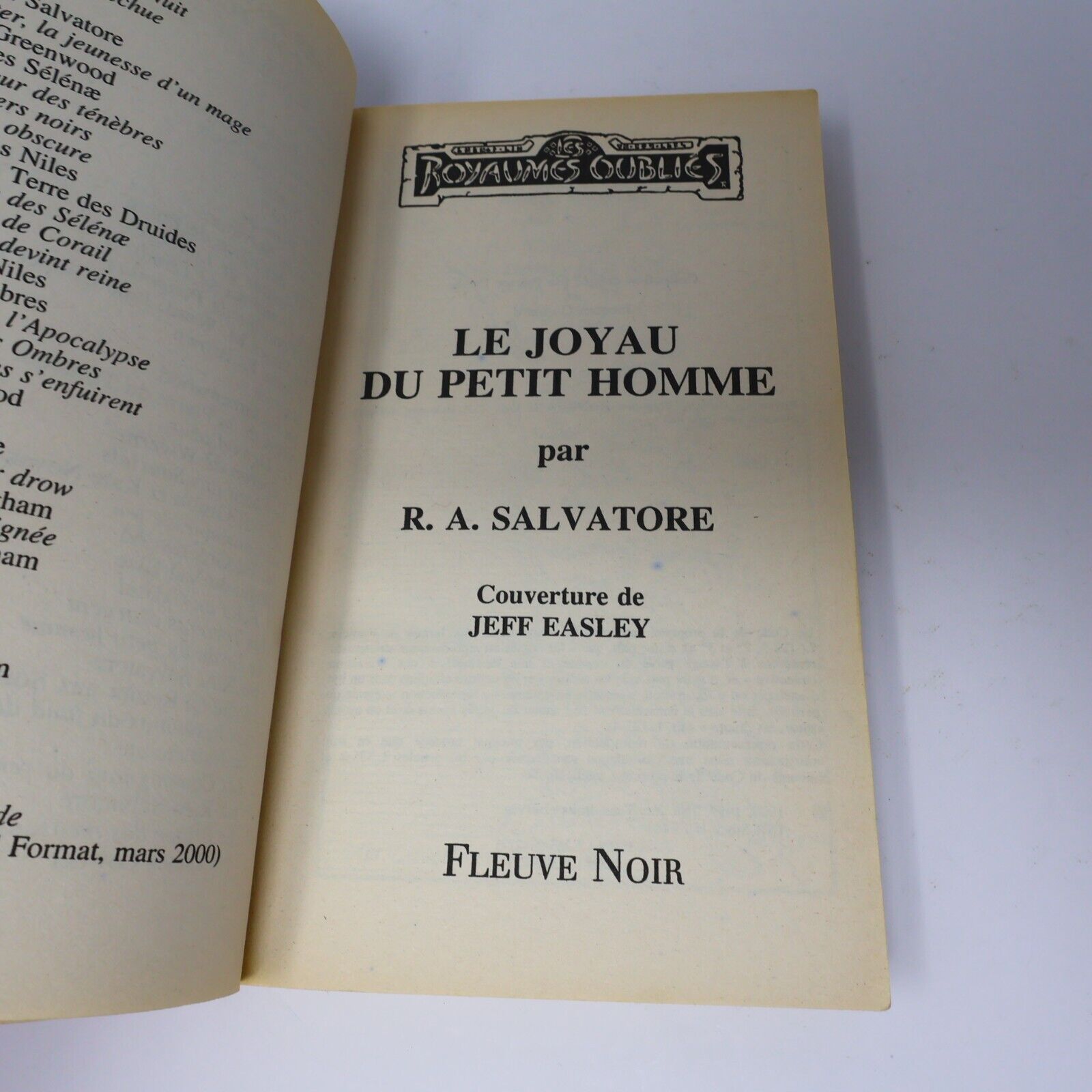 1996 Royaumes Oubliés #17 Le Joyau du Petit Homme La Trilogie du Val Bise Livre