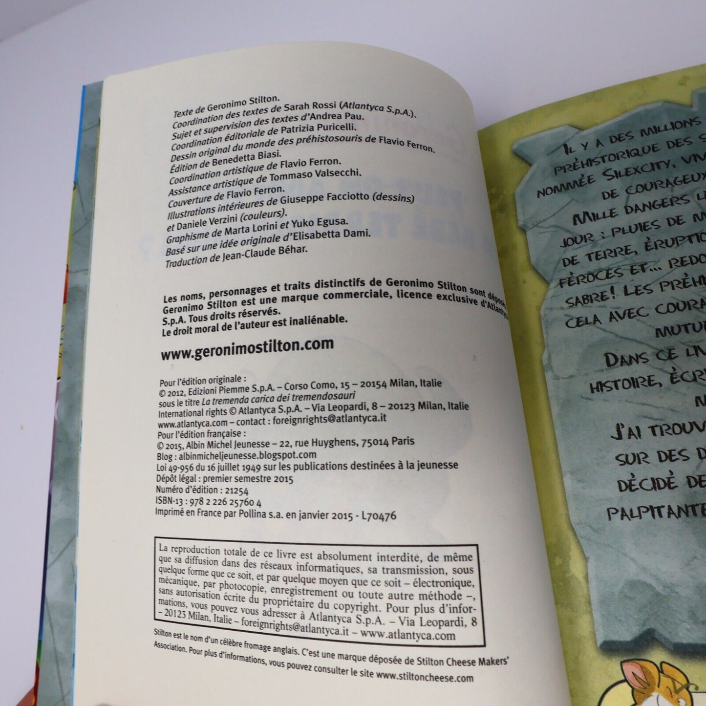 Lot 7 Livres Geronimo Stilton #1-2,5-8 Enfants Albin Michel Français French