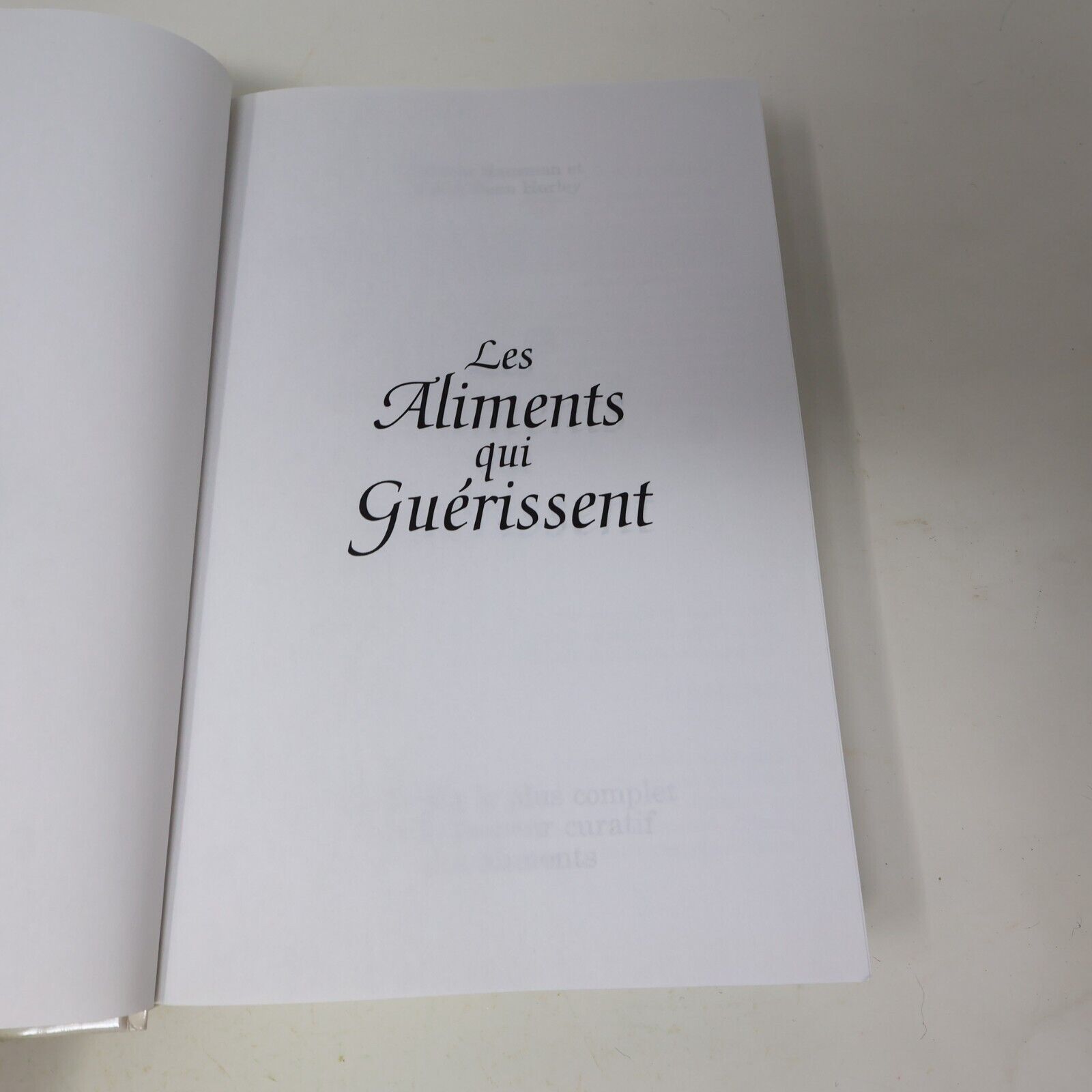 1997 Les Aliments qui Guérissent Hausman/Hurley Pouvoir Curatif des Aliments 90s