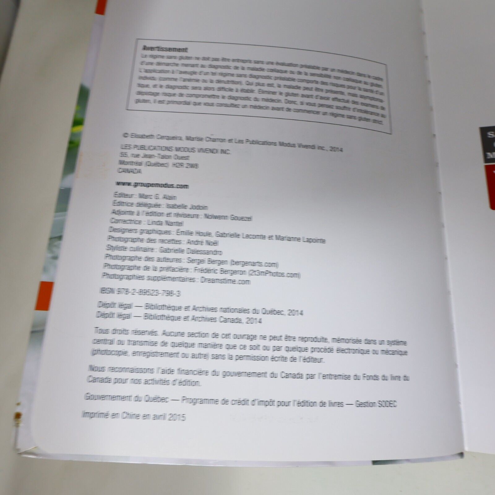 21 Jours de Menus Alimentation Nutrition Diététique Sans Gluten 2014 Français PB