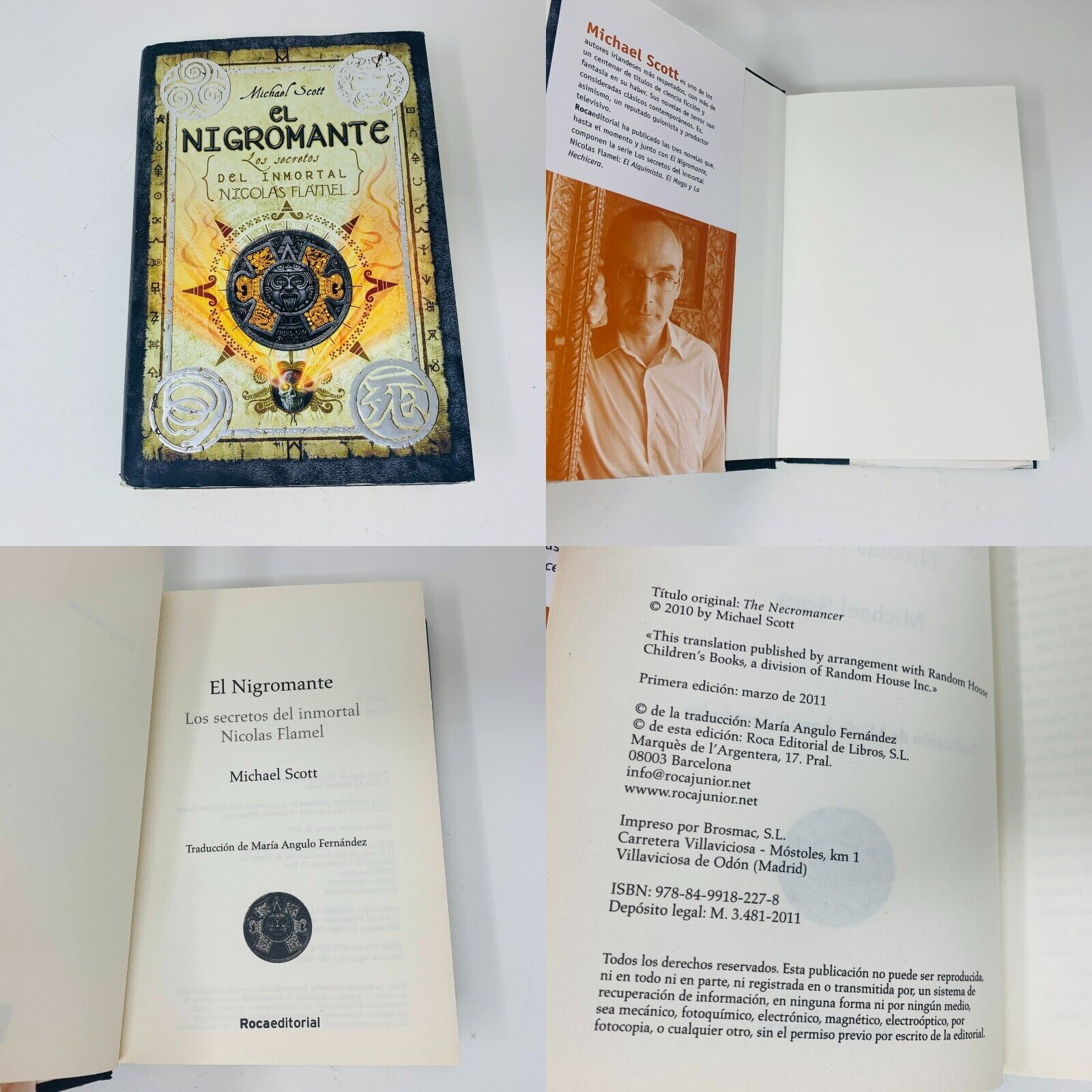 Los Secretos Del Inmortal Nicolas Flamel #1-4 Michael Scott Español/Spanish Lot