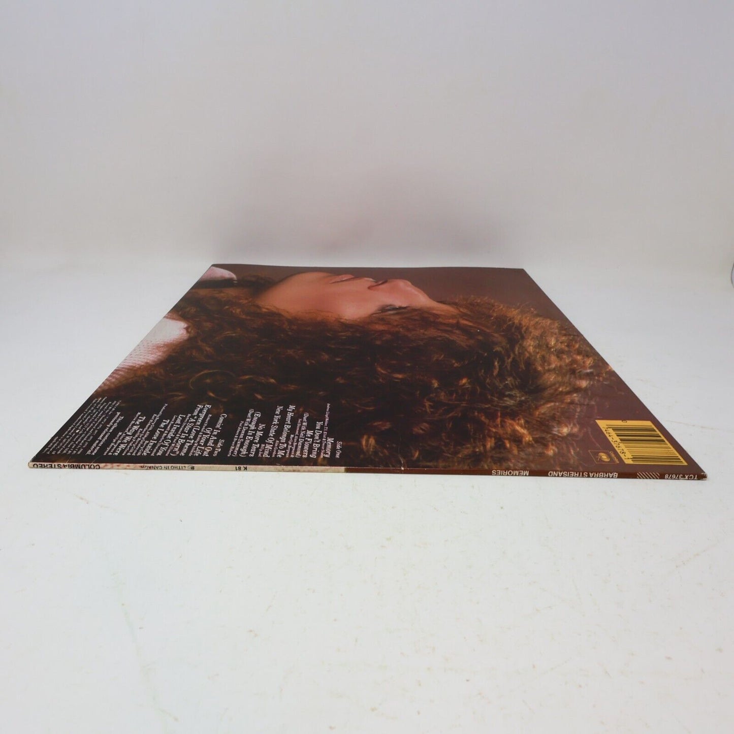 Barbra Streisand Memories LP Record Vinyl 1981 Columbia TC 37678 Canada Memory