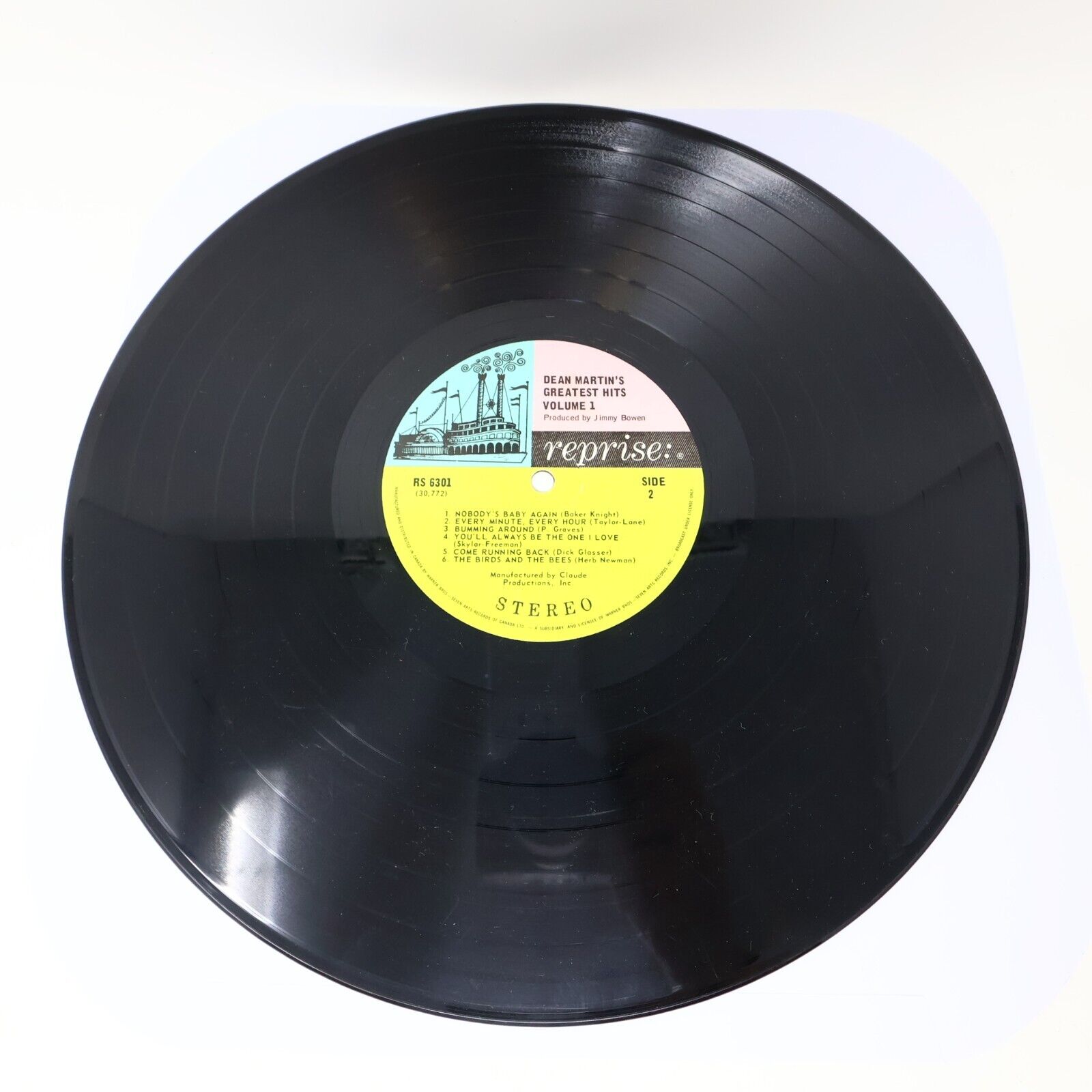 Dean Martin's Greatest Hits! Vol. 1 LP Record Vinyl 1968 Reprise Canada RS 6301