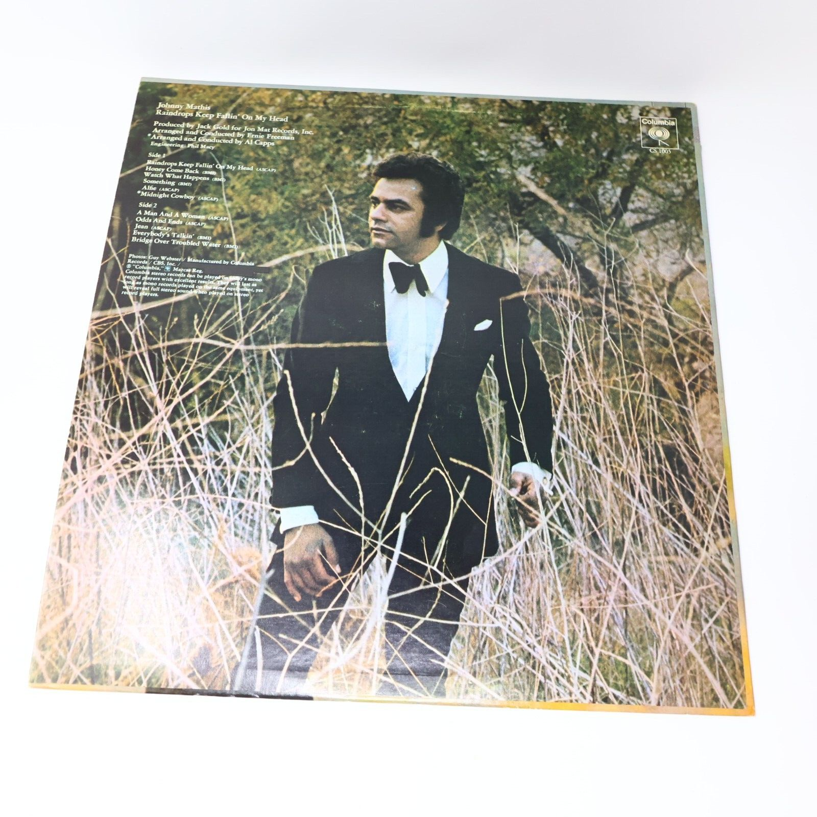 3x Johnny Mathis Raindrops Keep Fallin'/Greatest Hits/Romeo Juliet LP Record Lot