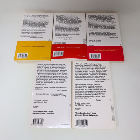 Alexander Mccall Smith Arthur Upfield Peter Tremayne Roman Policier Lot 5 10/18