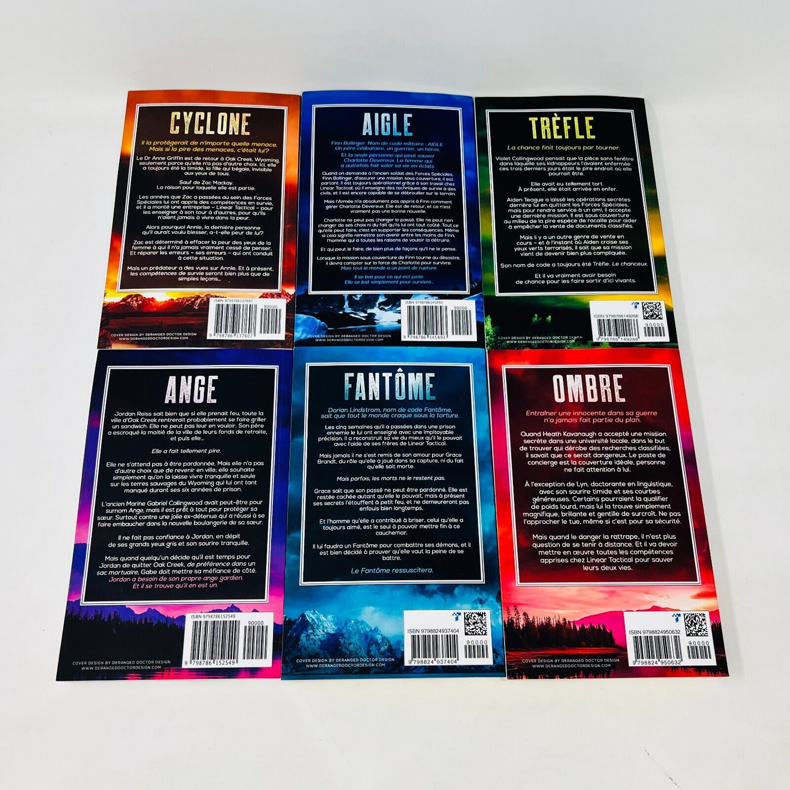 Lot de 12 Livres Linear Tactical #1-9 11-13 Janie Crouch Français/French Romance