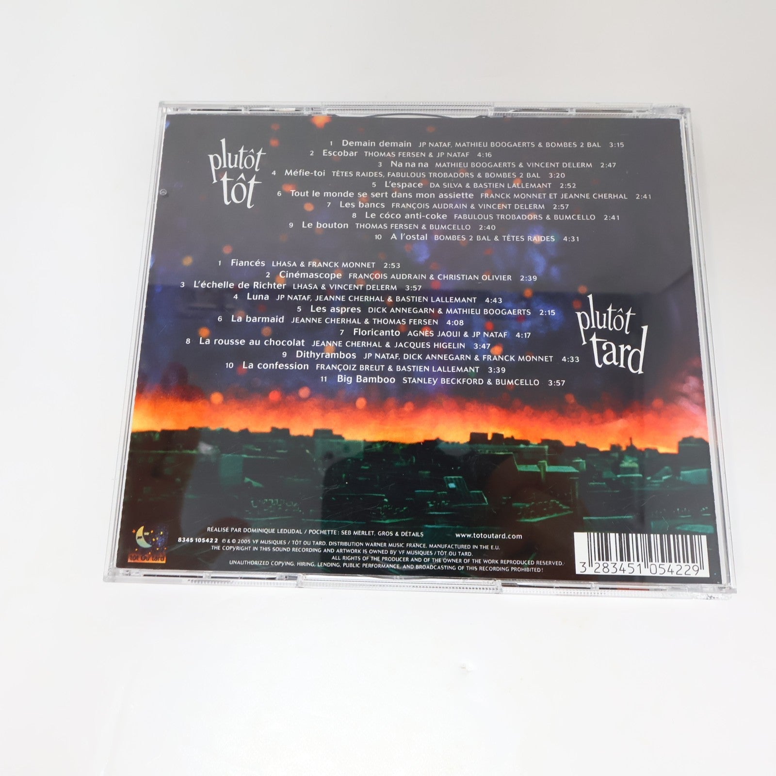Tôt Ou Tard L'Album de Duos CD Lhasa/Nataf/Mathieu Boogaerts/Da Silva/Audrain